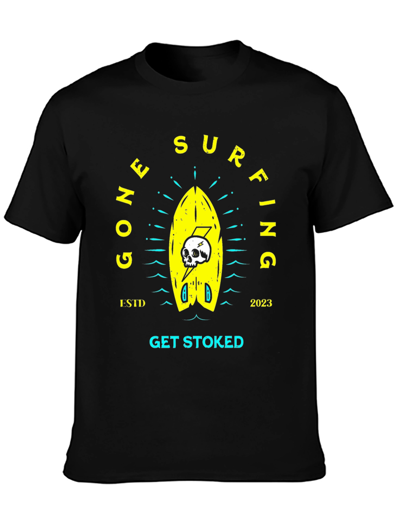 Gone Surfing Graphic Tee - Get Stoked!