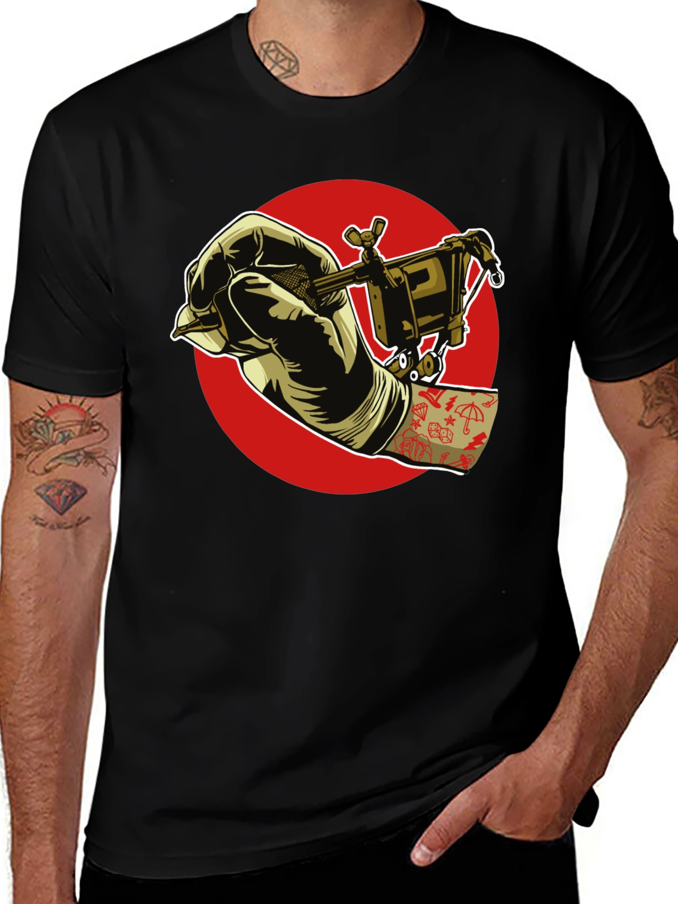 Tattoo Artist T-Shirt - Black Graphic Tee