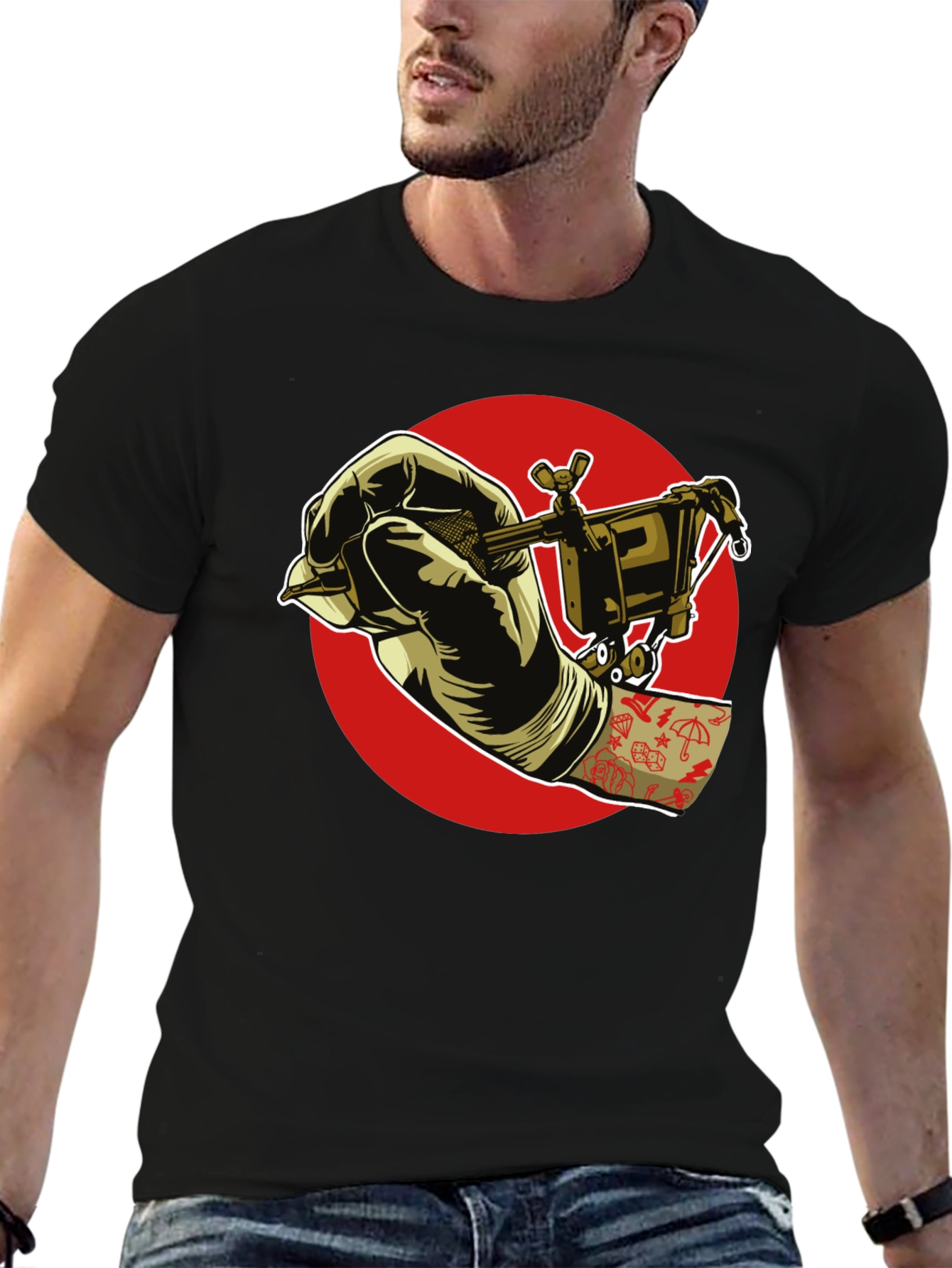 Tattoo Artist T-Shirt - Black Graphic Tee