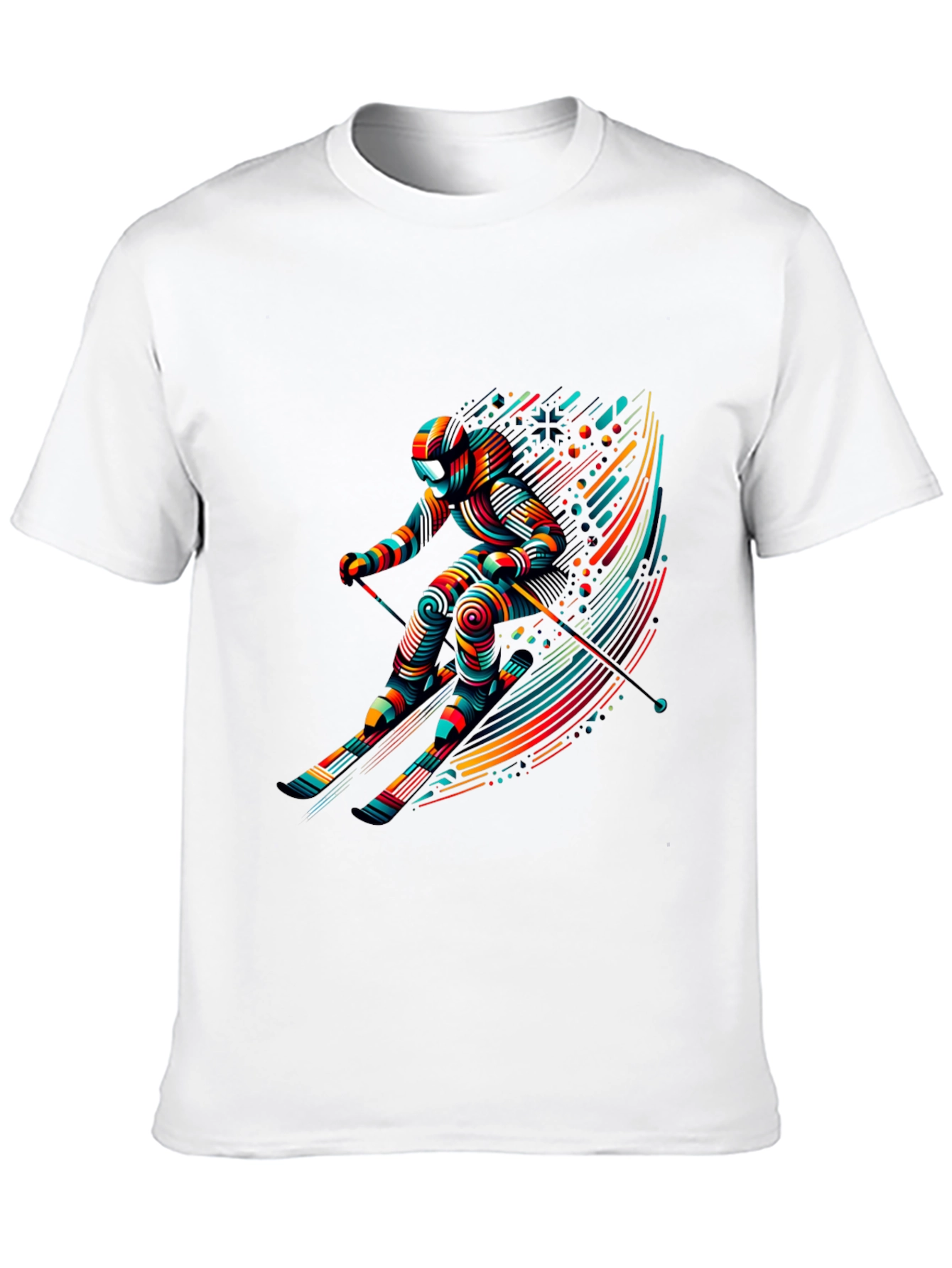 Abstract Skier Graphic Tee