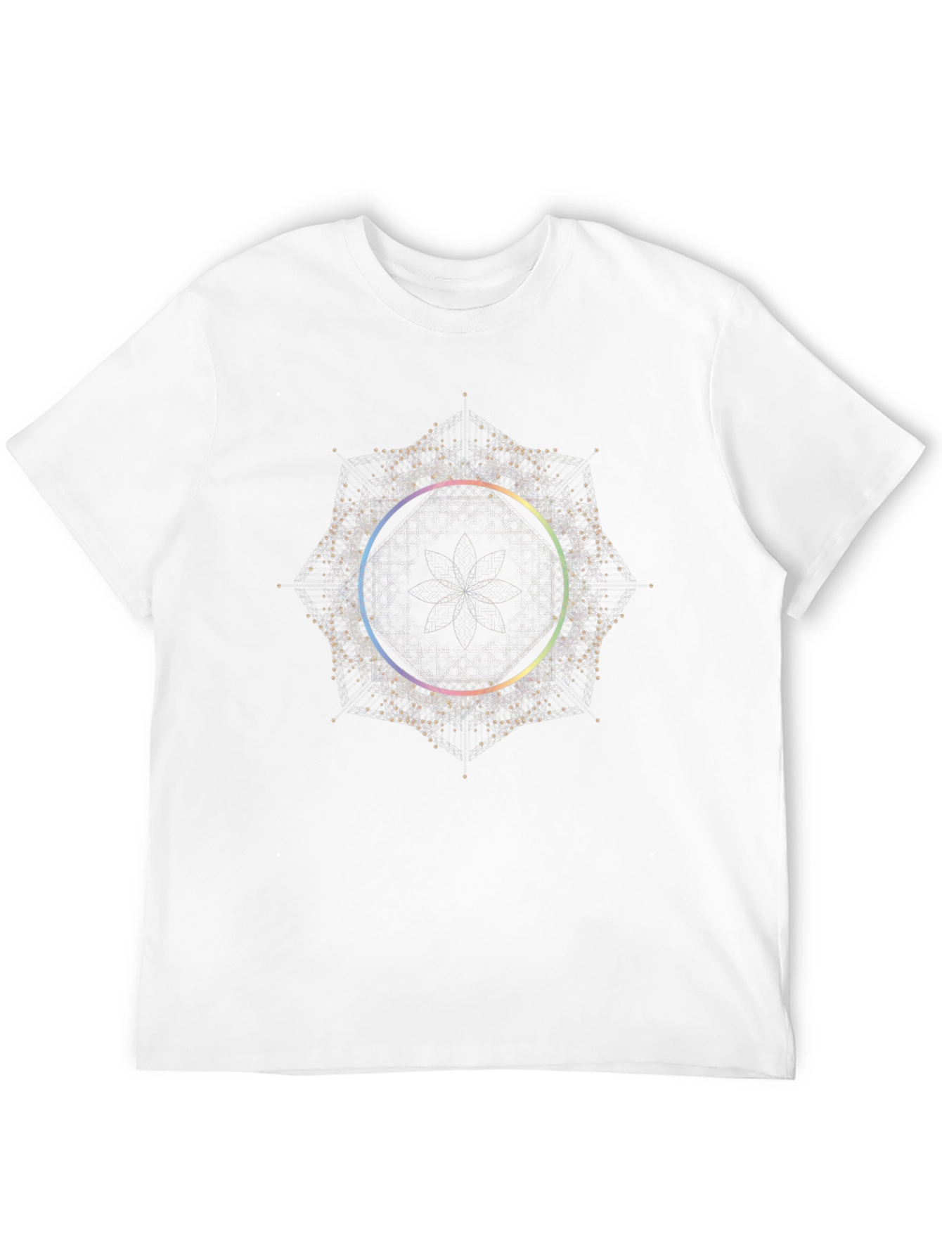 Geometric Mandala T-Shirt - Stylish Black Tee