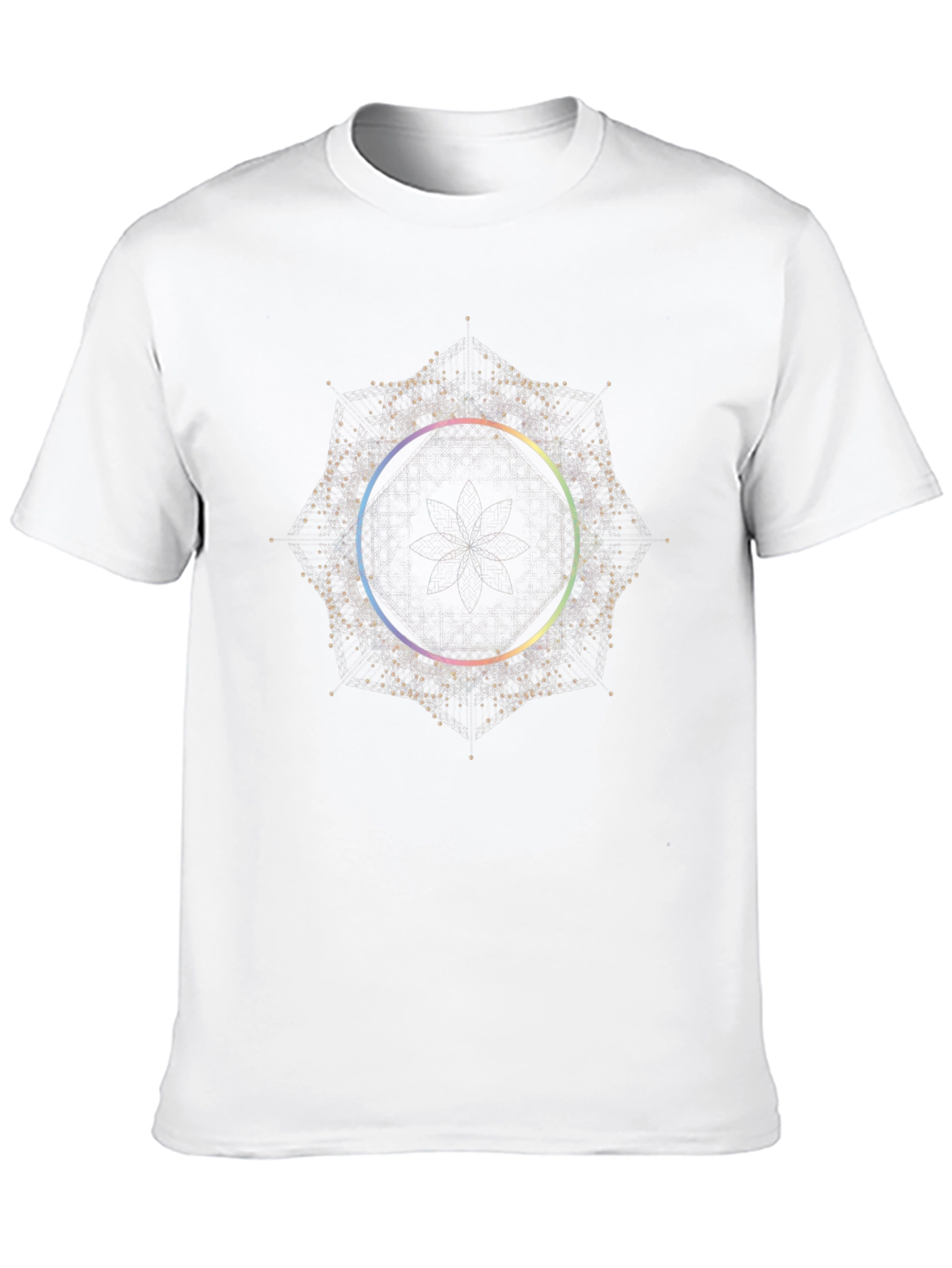 Geometric Mandala T-Shirt - Stylish Black Tee