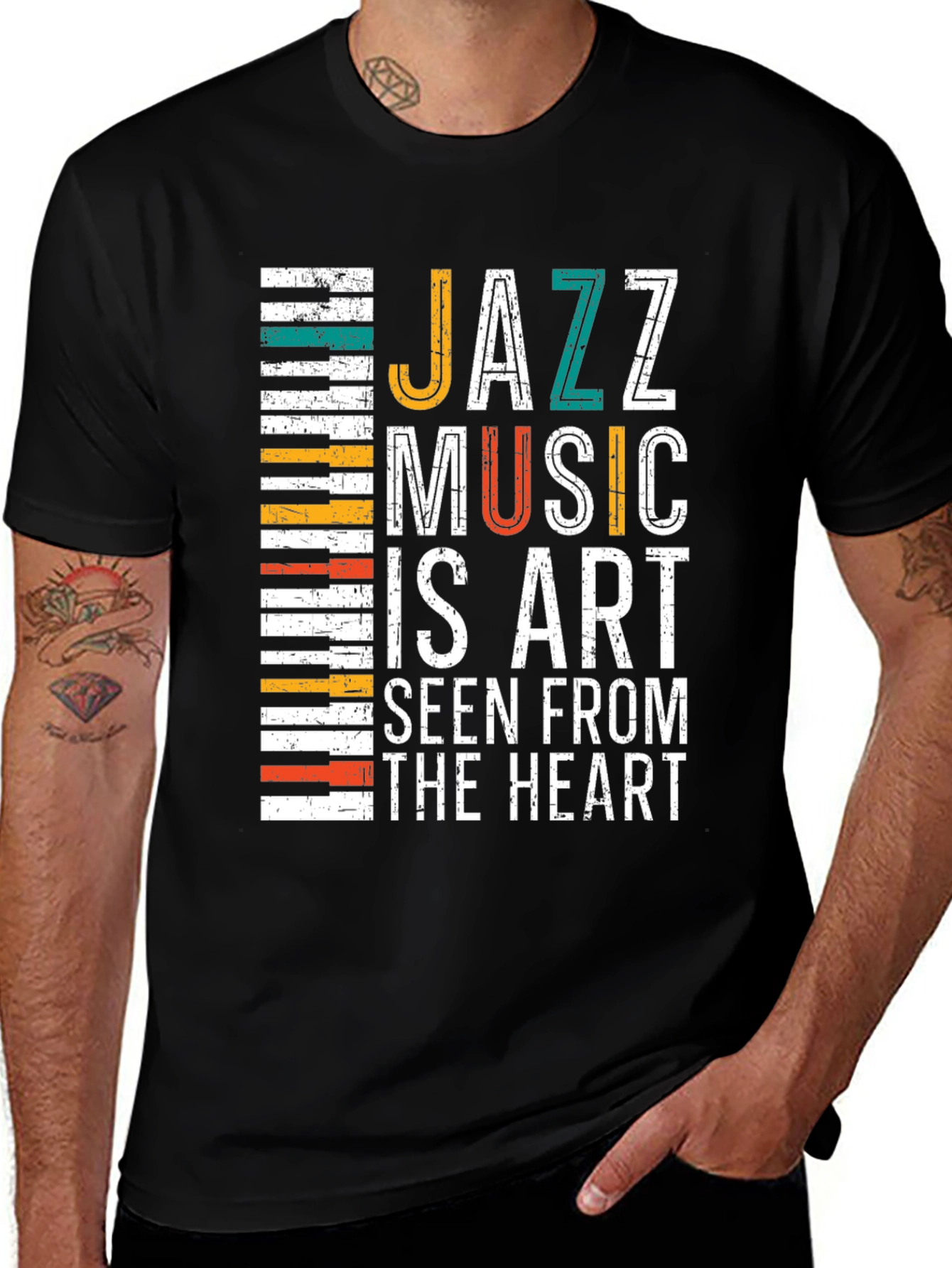 Jazz Music Art T-Shirt