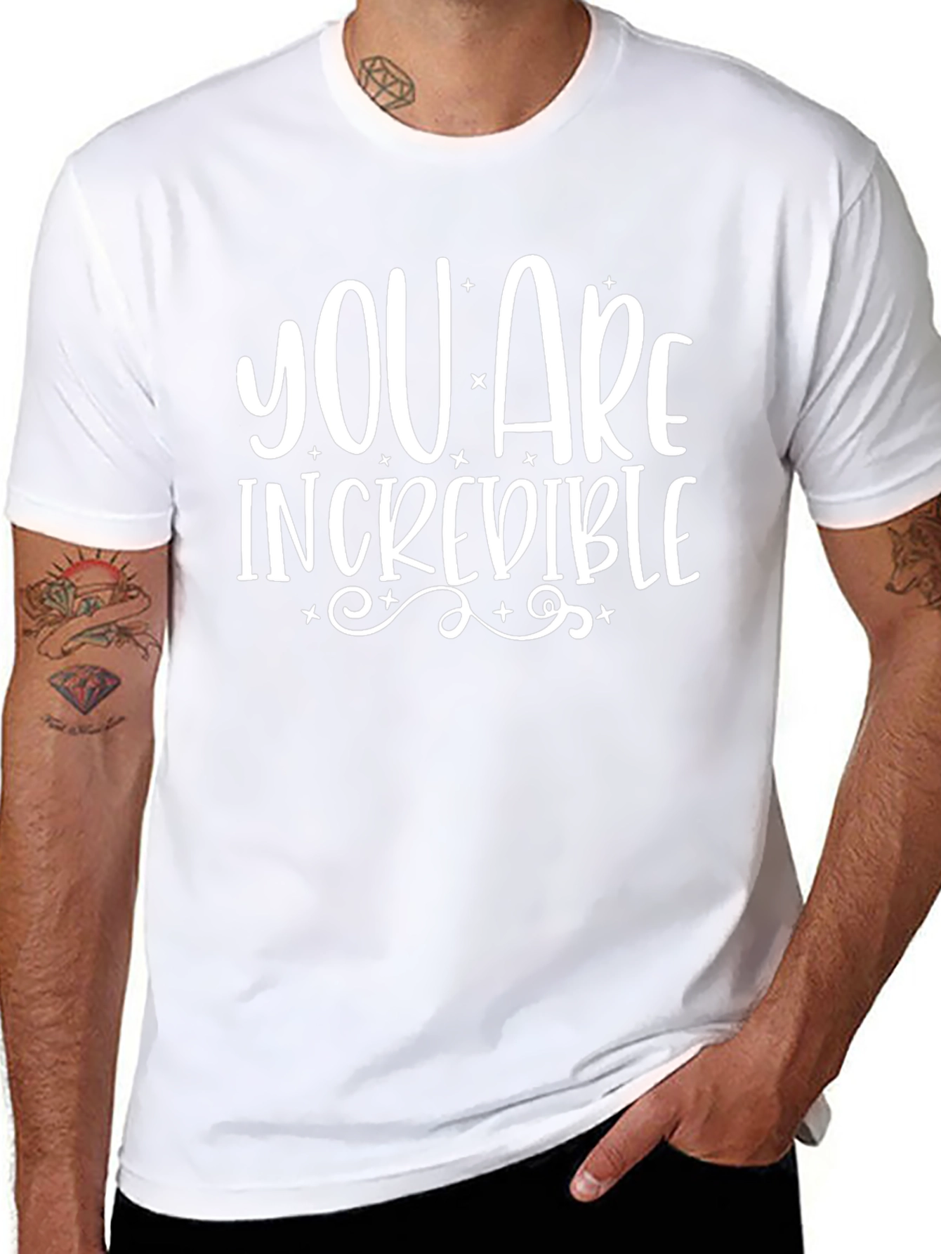 You Are Incredible Graphic Tee - Black
