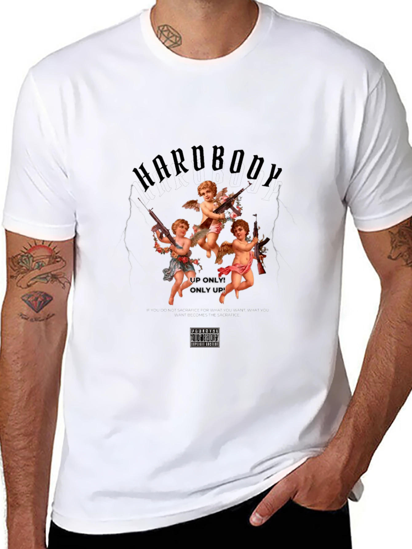 Hardbody Angel Graphic Tee - Black