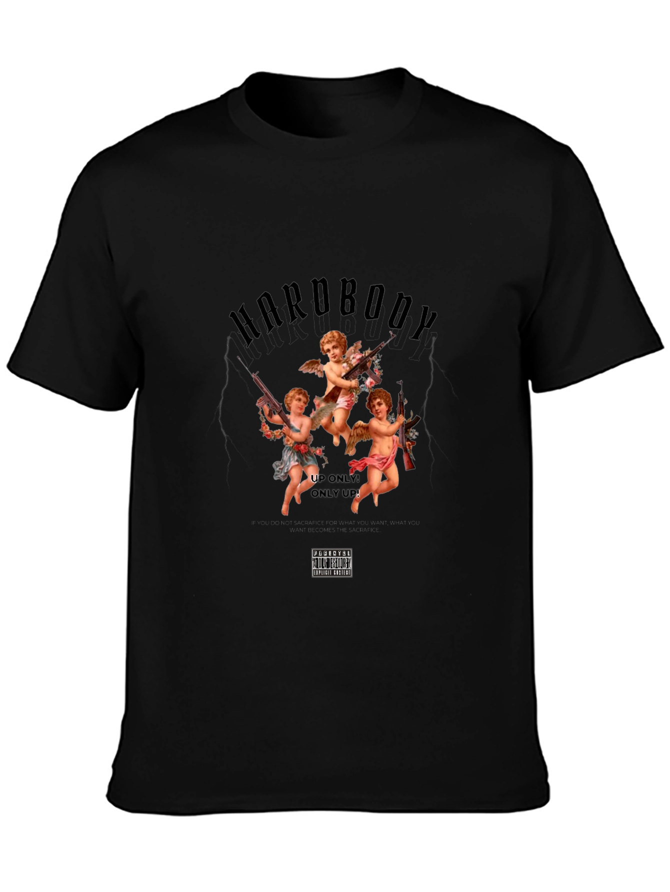 Hardbody Angel Graphic Tee - Black