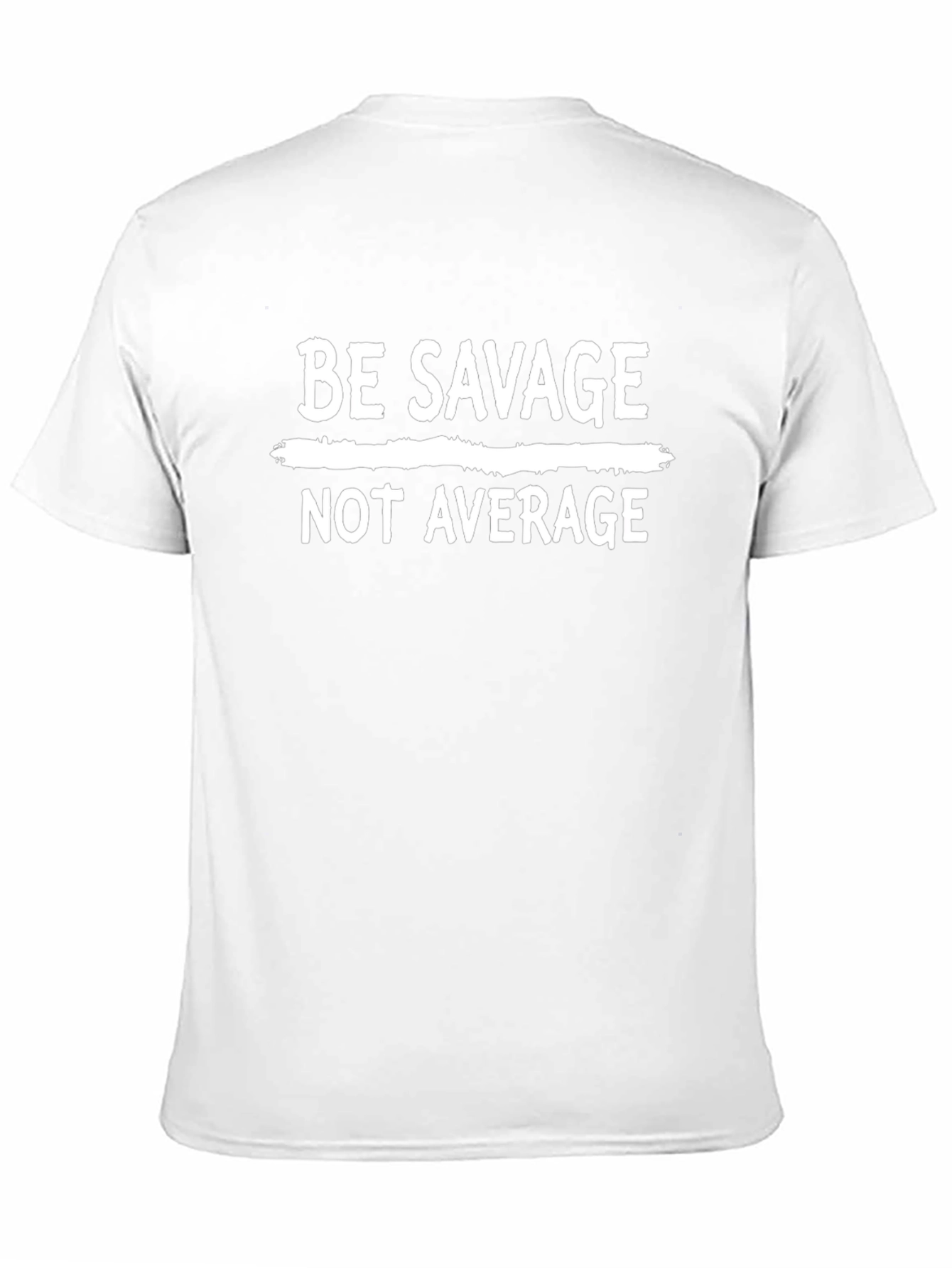 Be Savage Not Average Black Graphic Tee
