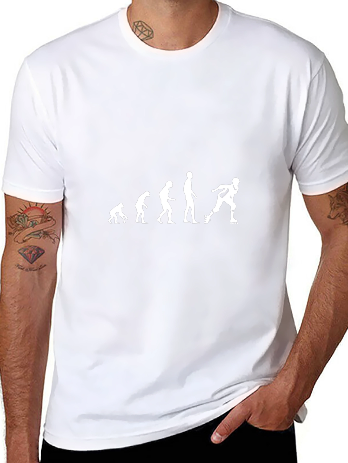 Evolution of Skating T-Shirt - Rollerblade Humor Tee