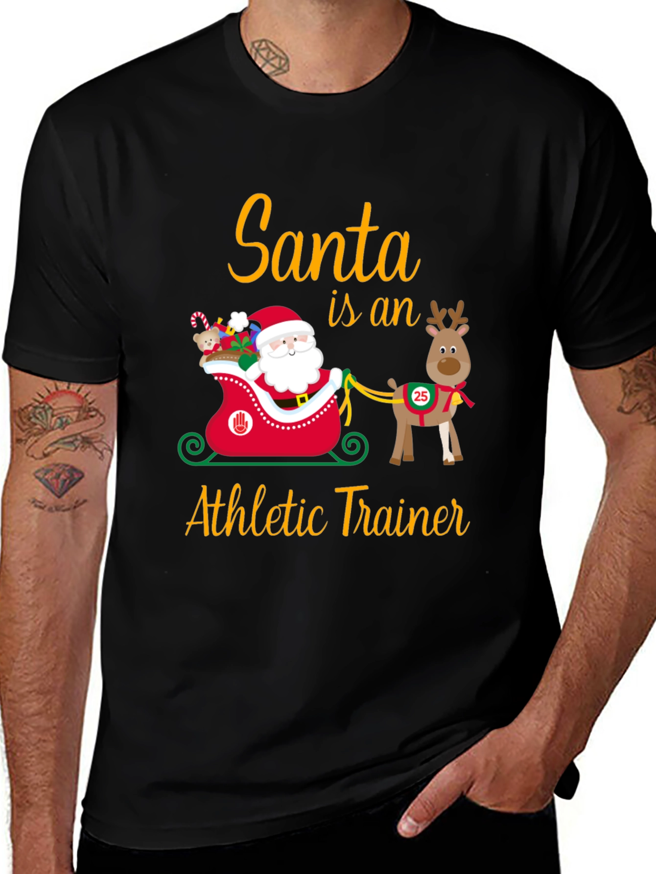 Santa Athletic Trainer T-Shirt