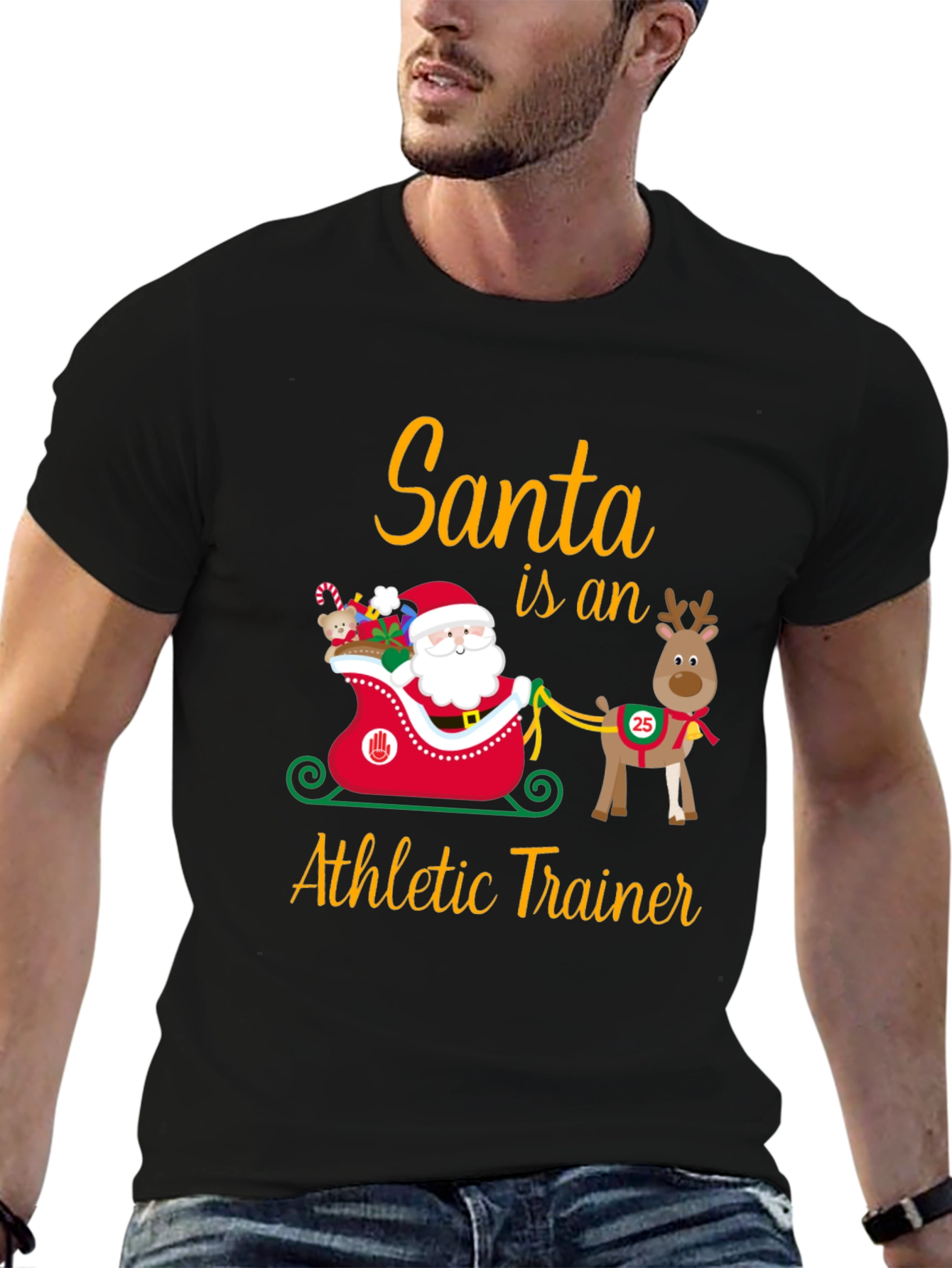Santa Athletic Trainer T-Shirt