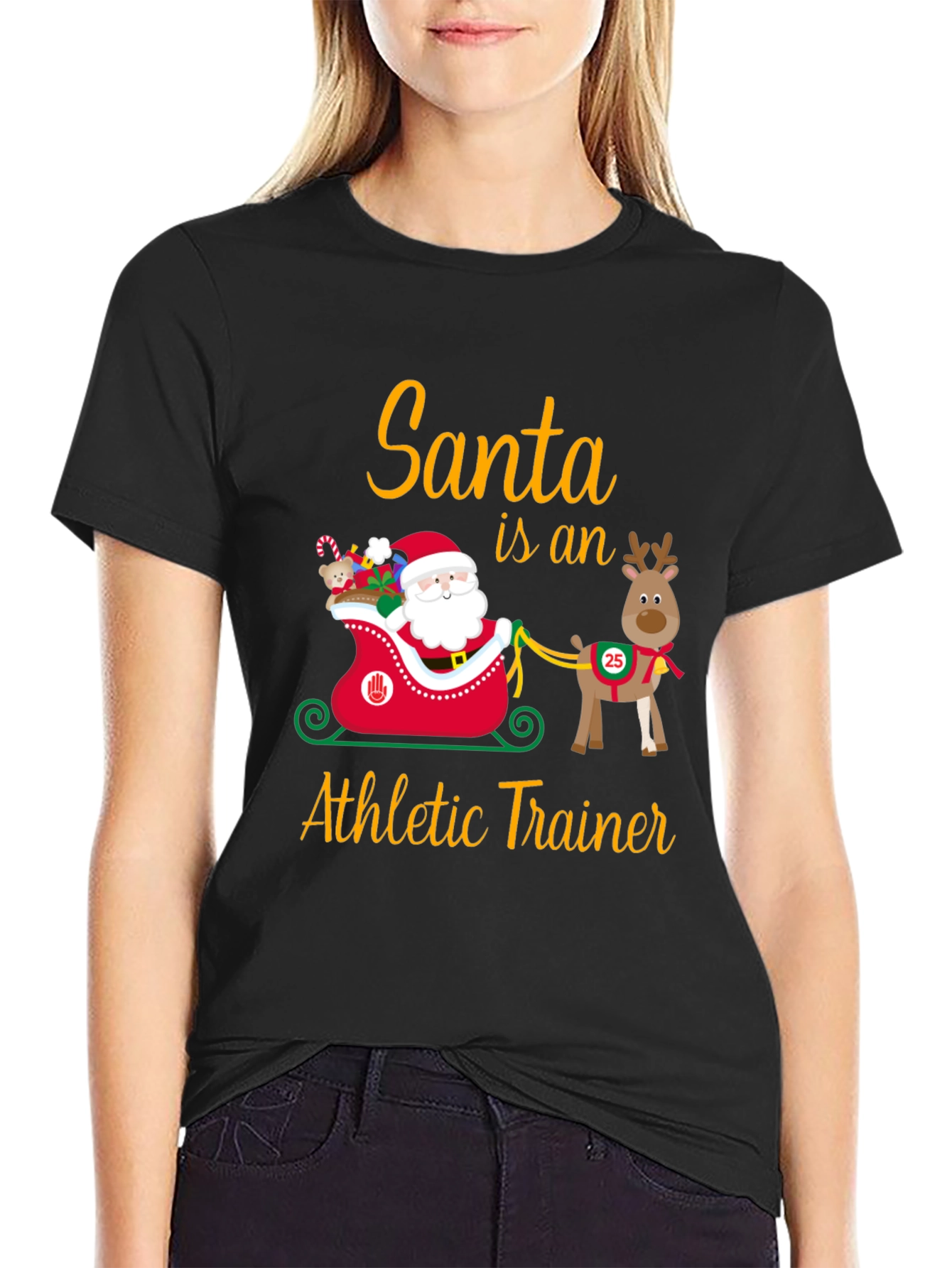 Santa Athletic Trainer T-Shirt