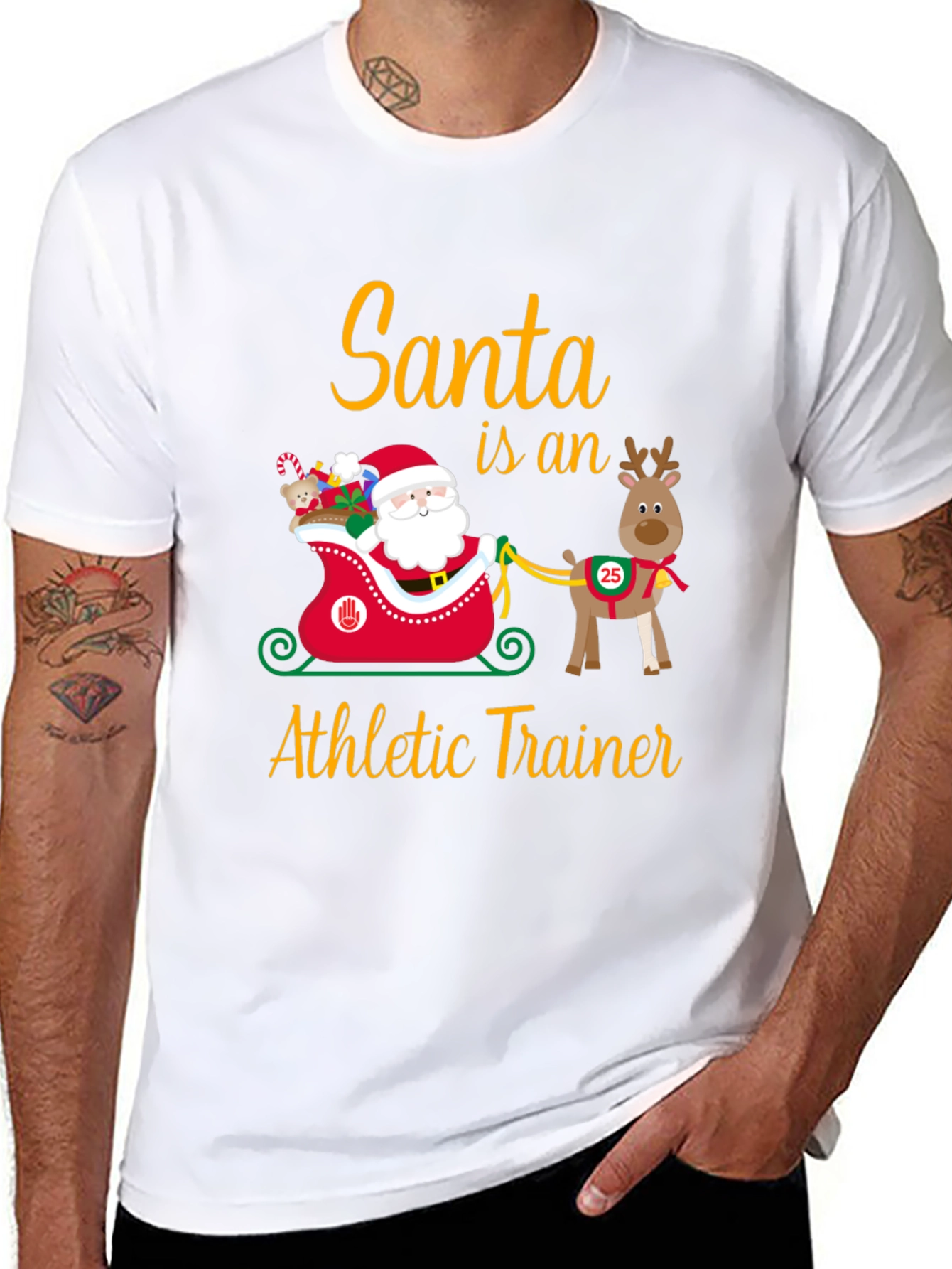 Santa Athletic Trainer T-Shirt
