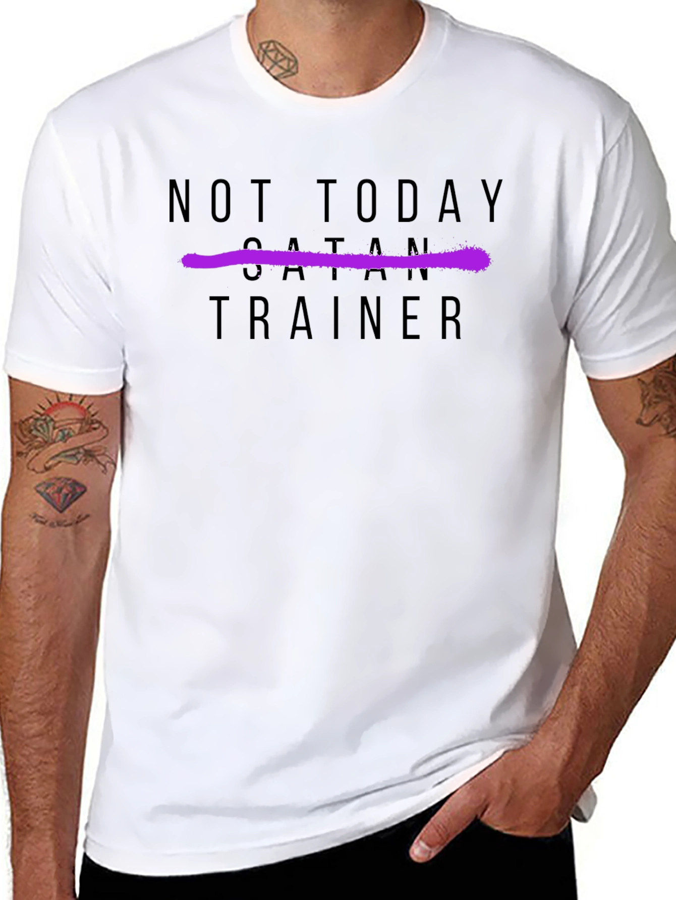 Not Today Trainer Black Graphic T-Shirt