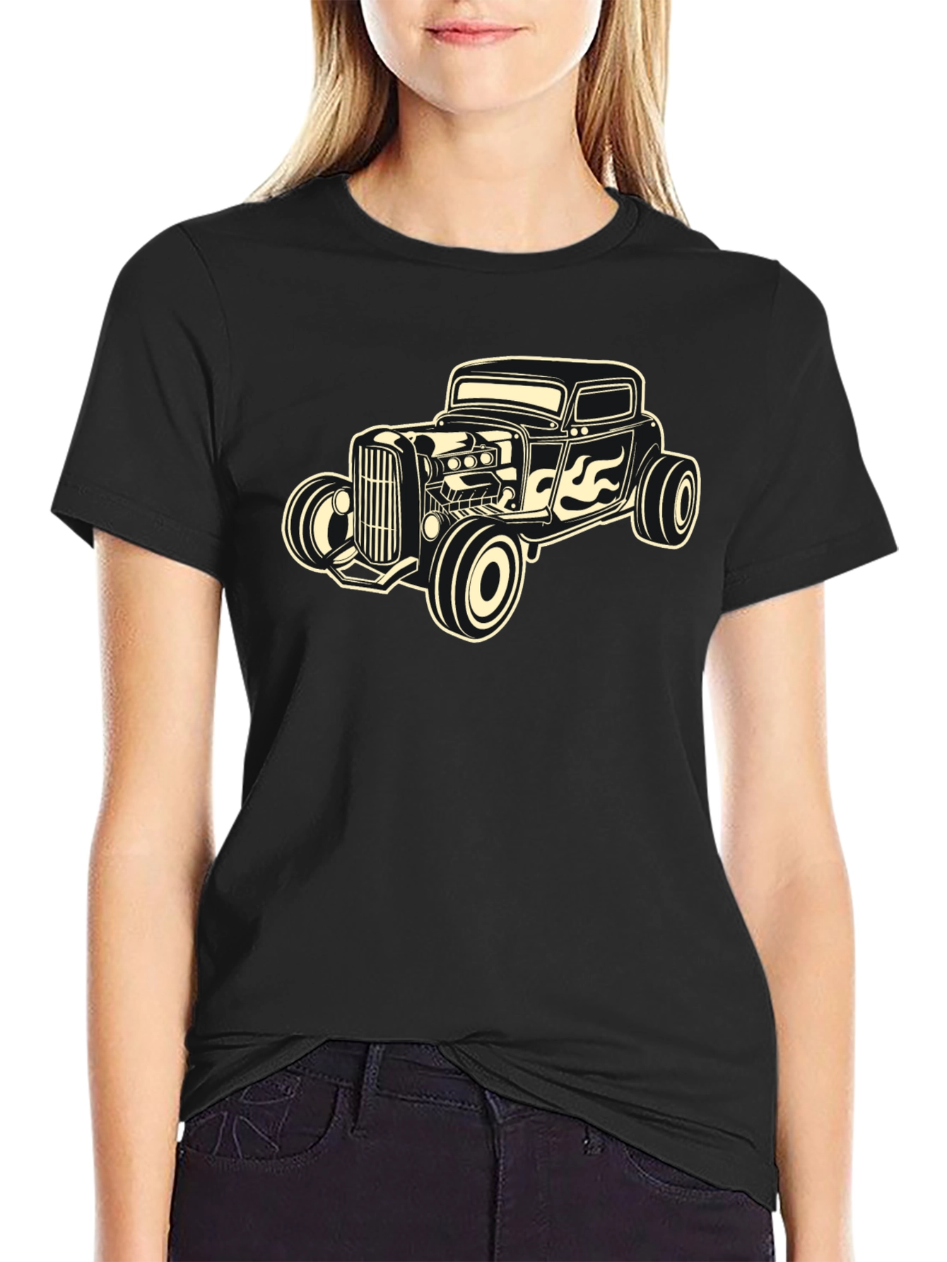 Classic Hot Rod T-Shirt - Retro Car Design