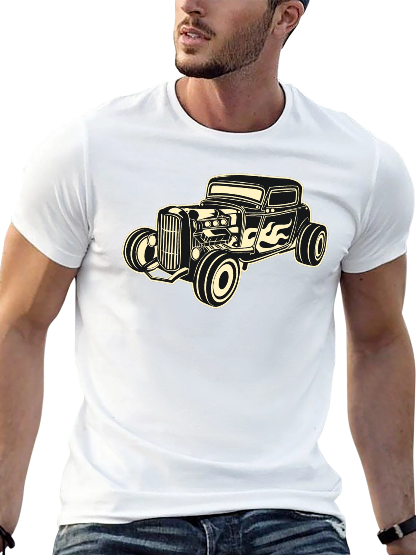 Classic Hot Rod T-Shirt - Retro Car Design