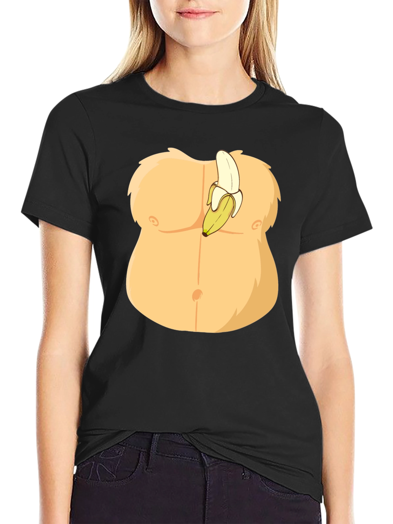 Funny Banana Abs Graphic T-Shirt
