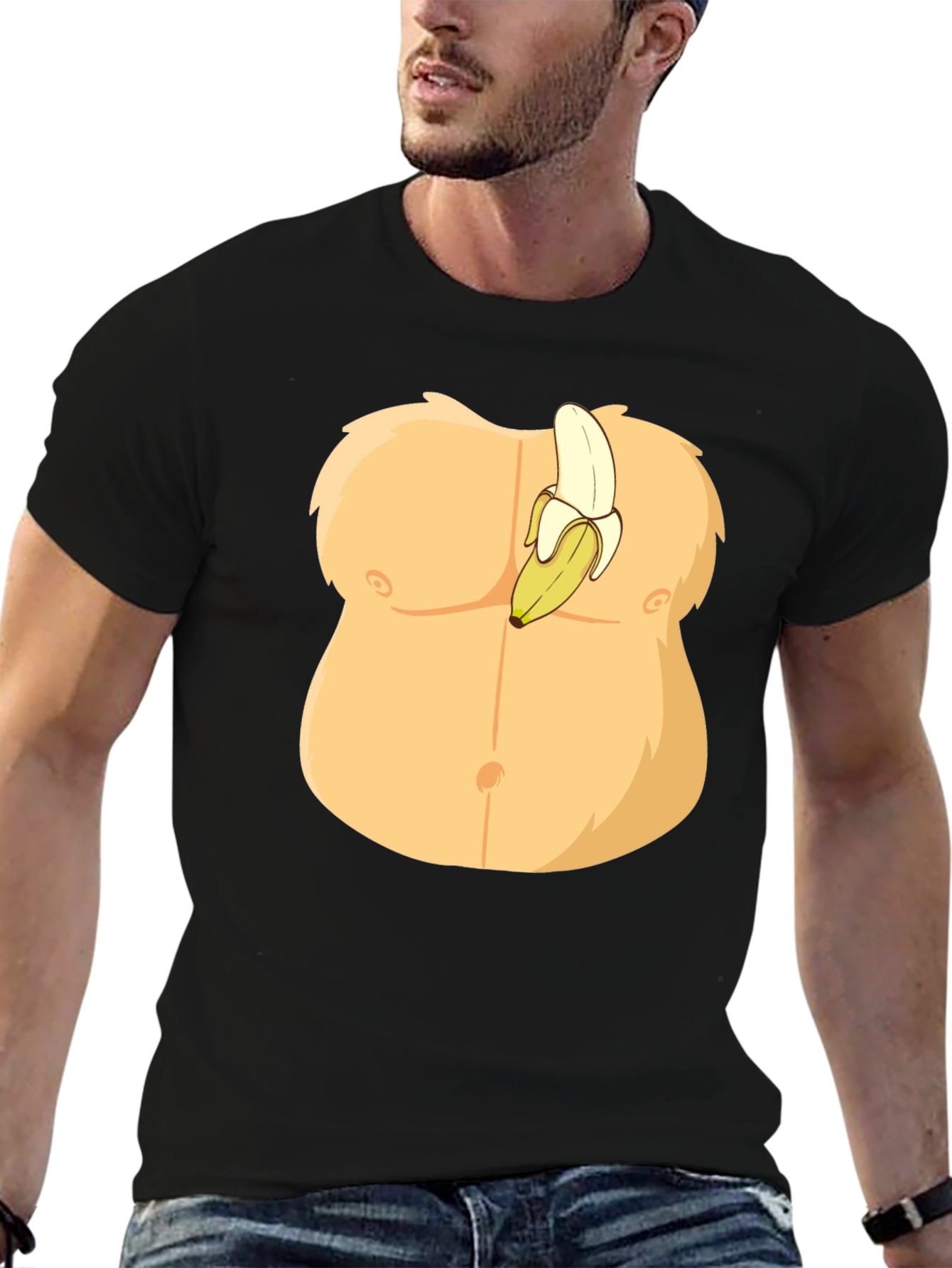 Funny Banana Abs Graphic T-Shirt