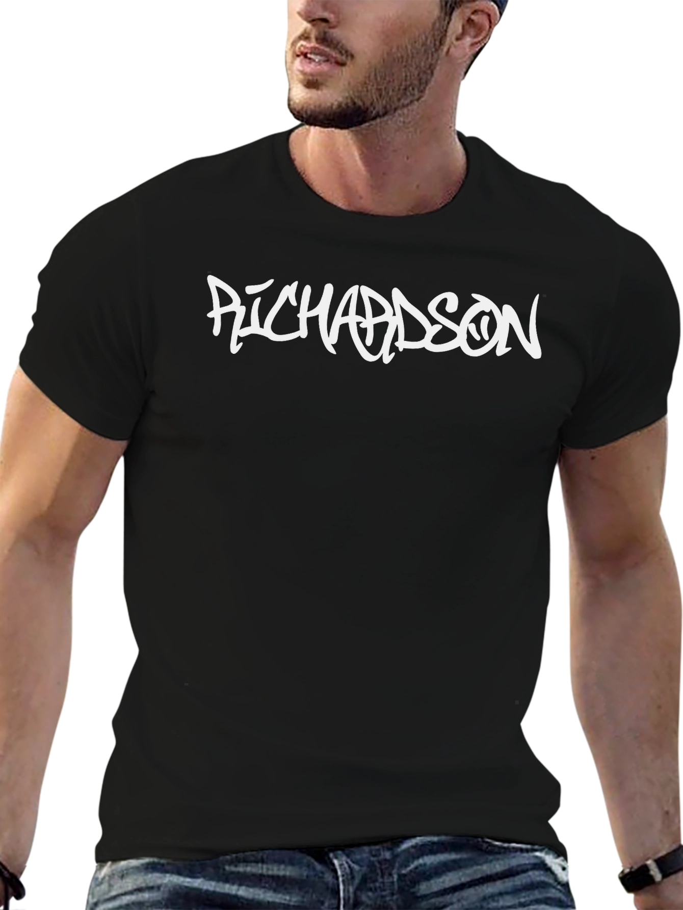Richardson Graphic Tee - Black Cotton Blend