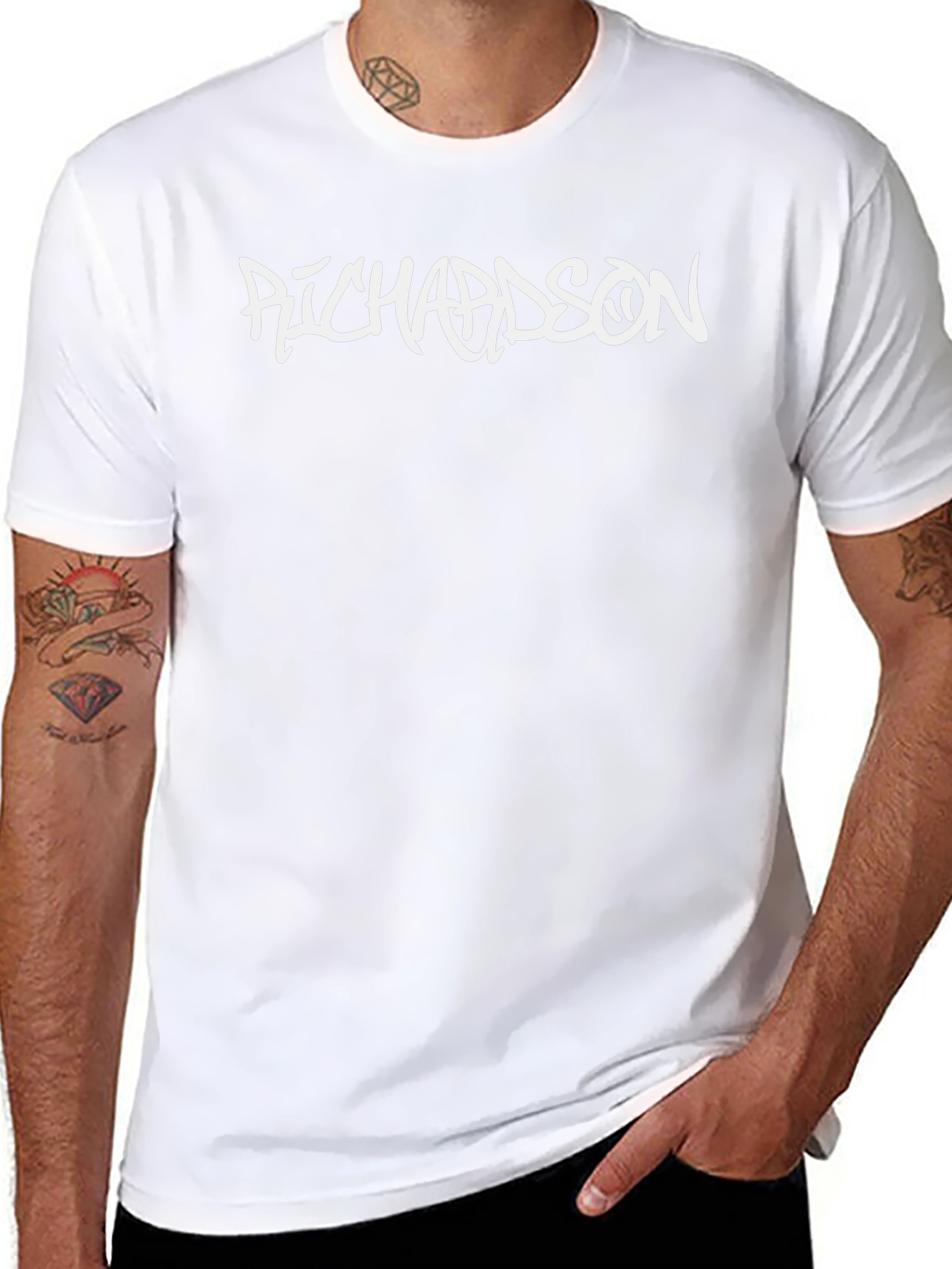 Richardson Graphic Tee - Black Cotton Blend
