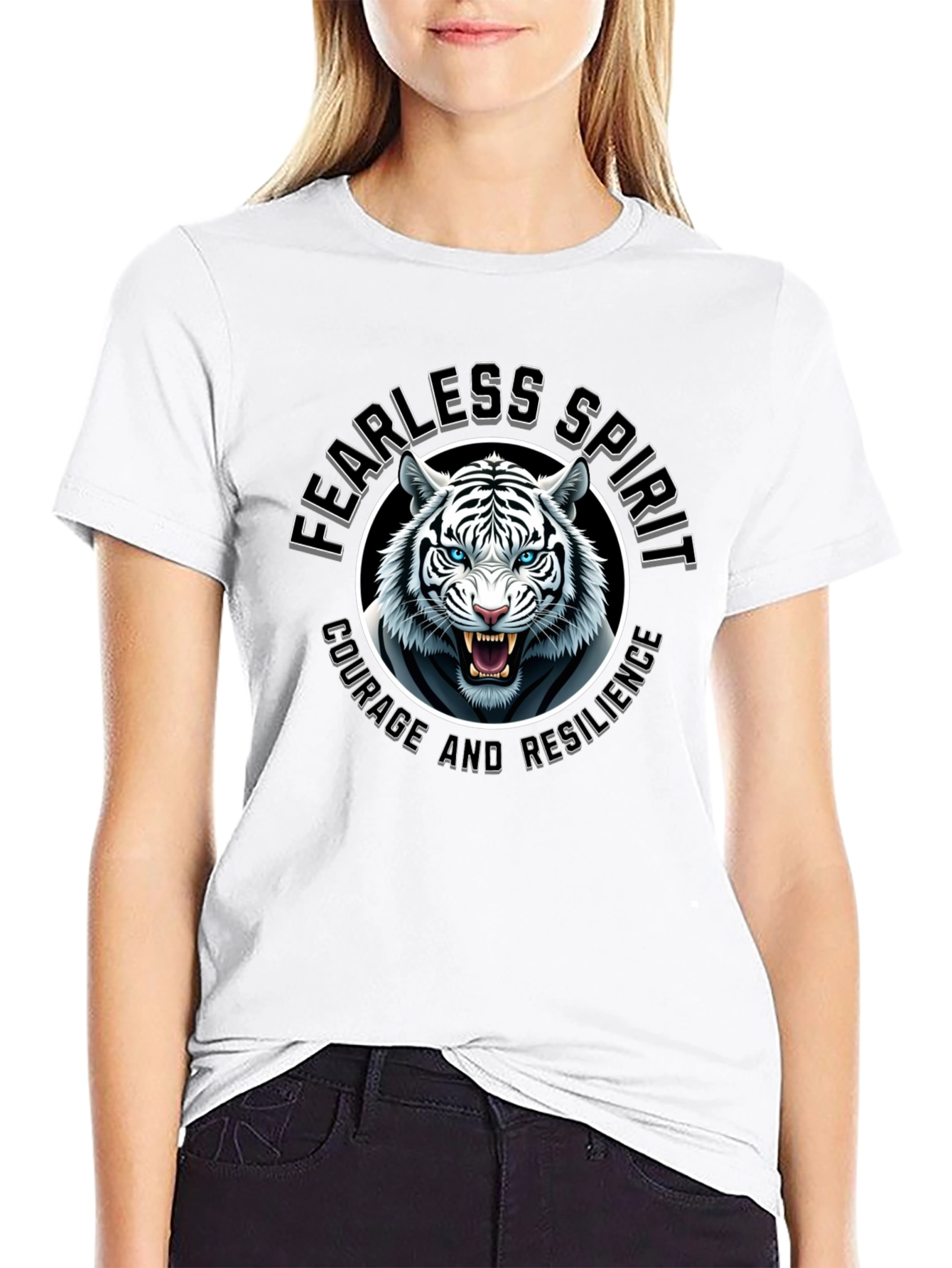 Fearless Spirit Tiger Graphic Tee