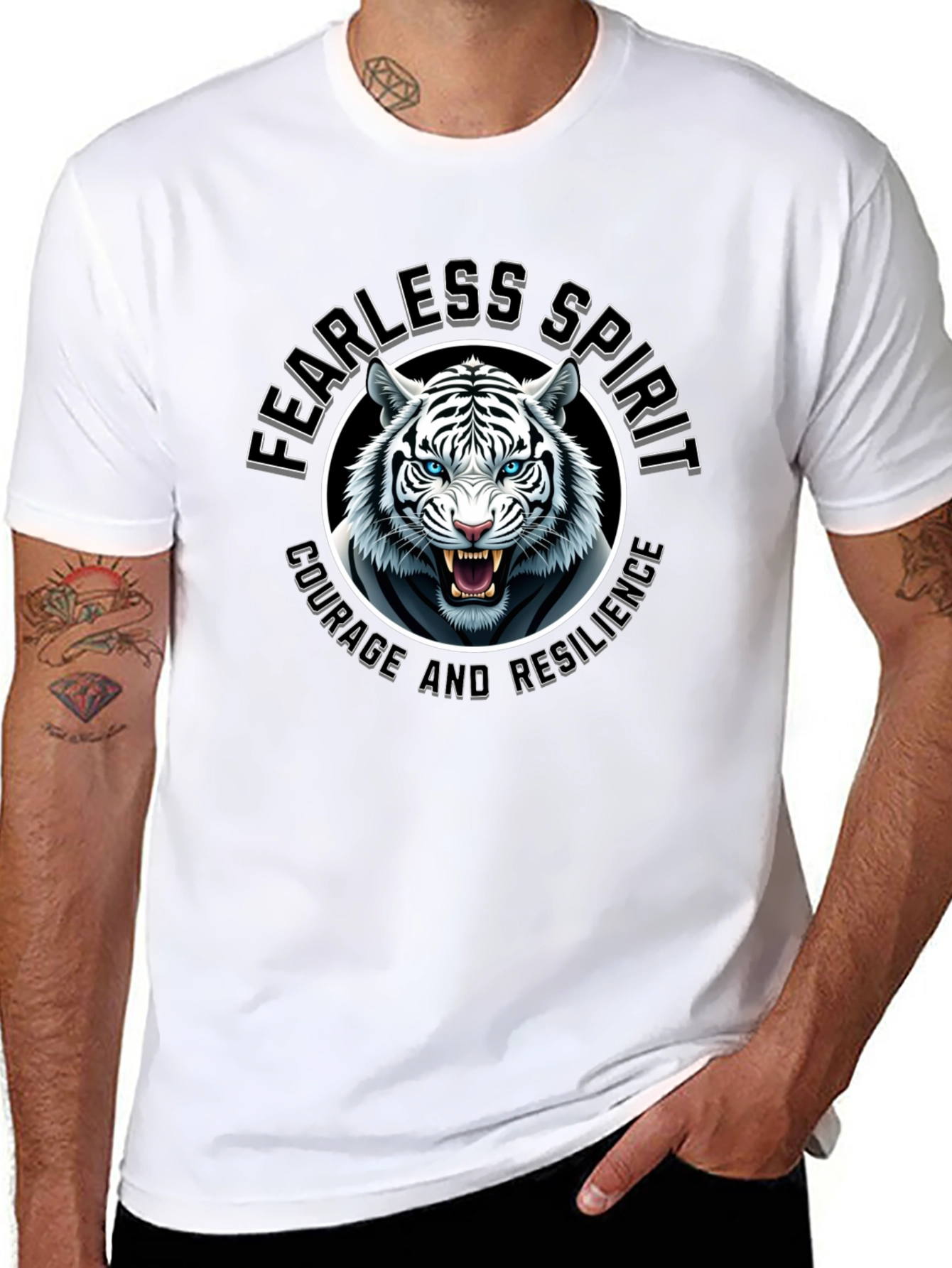 Fearless Spirit Tiger Graphic Tee