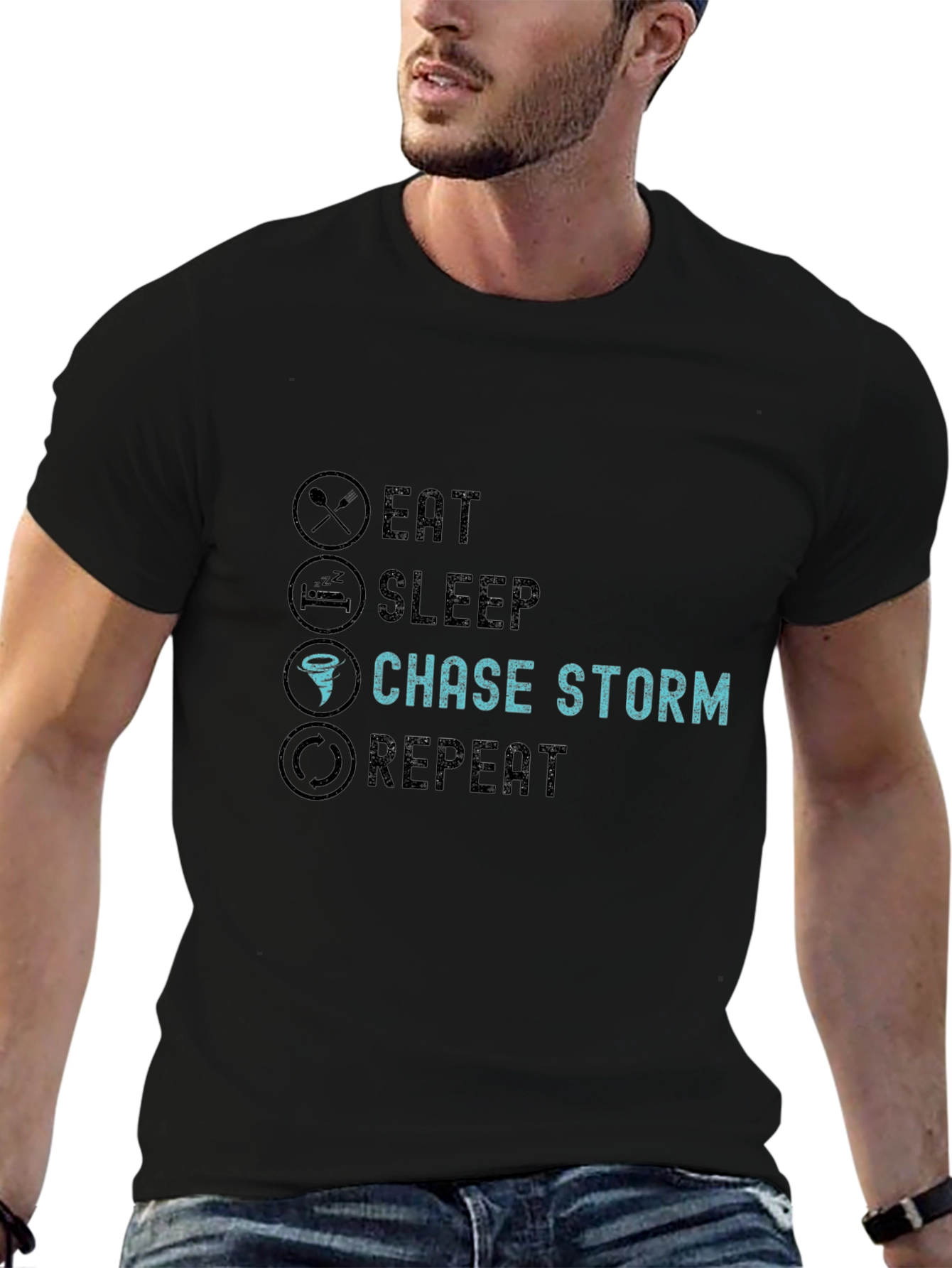 Eat Sleep Chase Storm Repeat T-Shirt