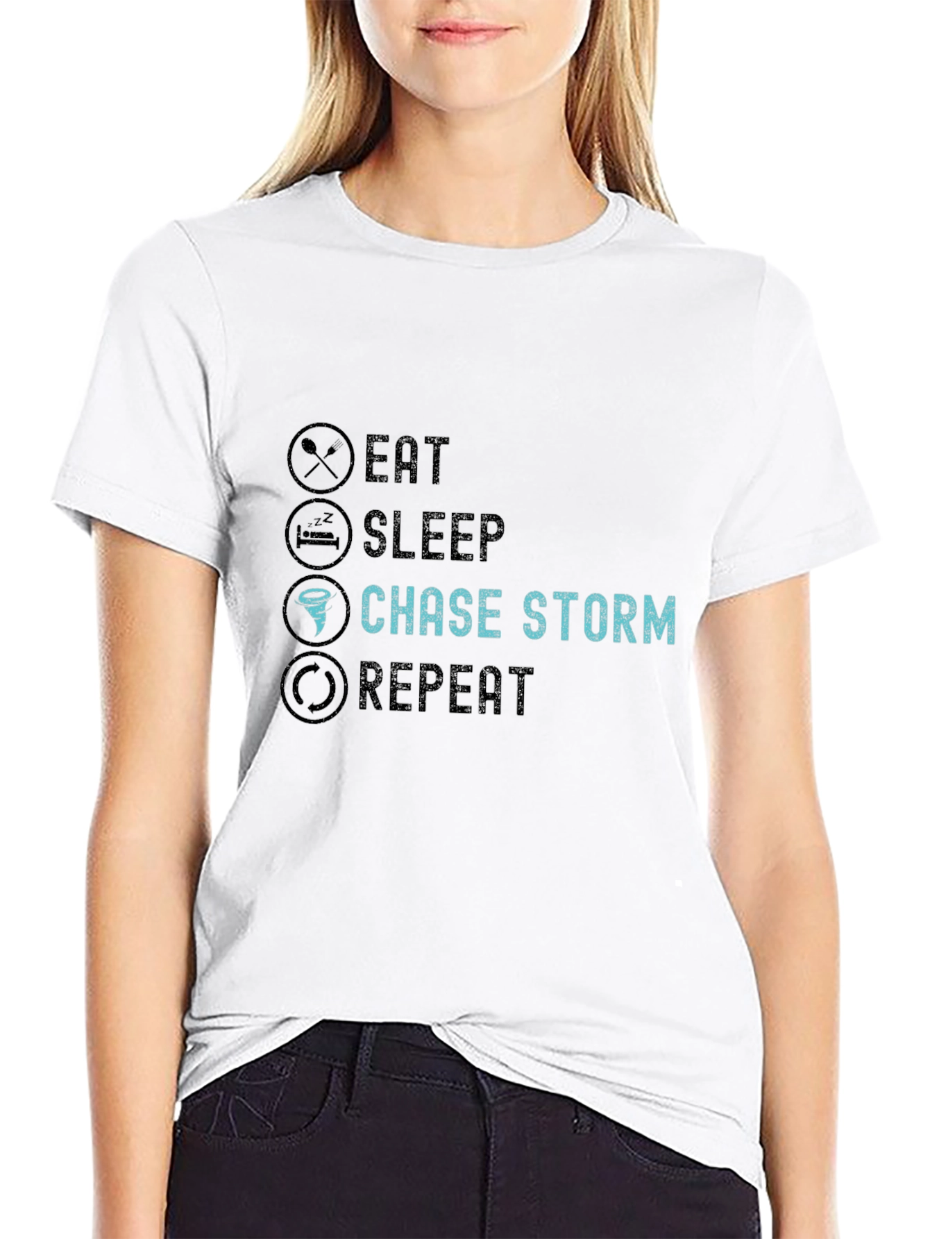 Eat Sleep Chase Storm Repeat T-Shirt
