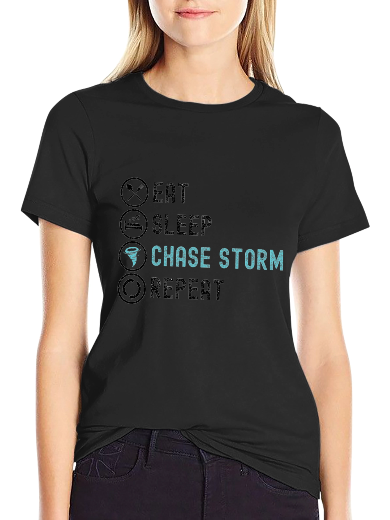Eat Sleep Chase Storm Repeat T-Shirt