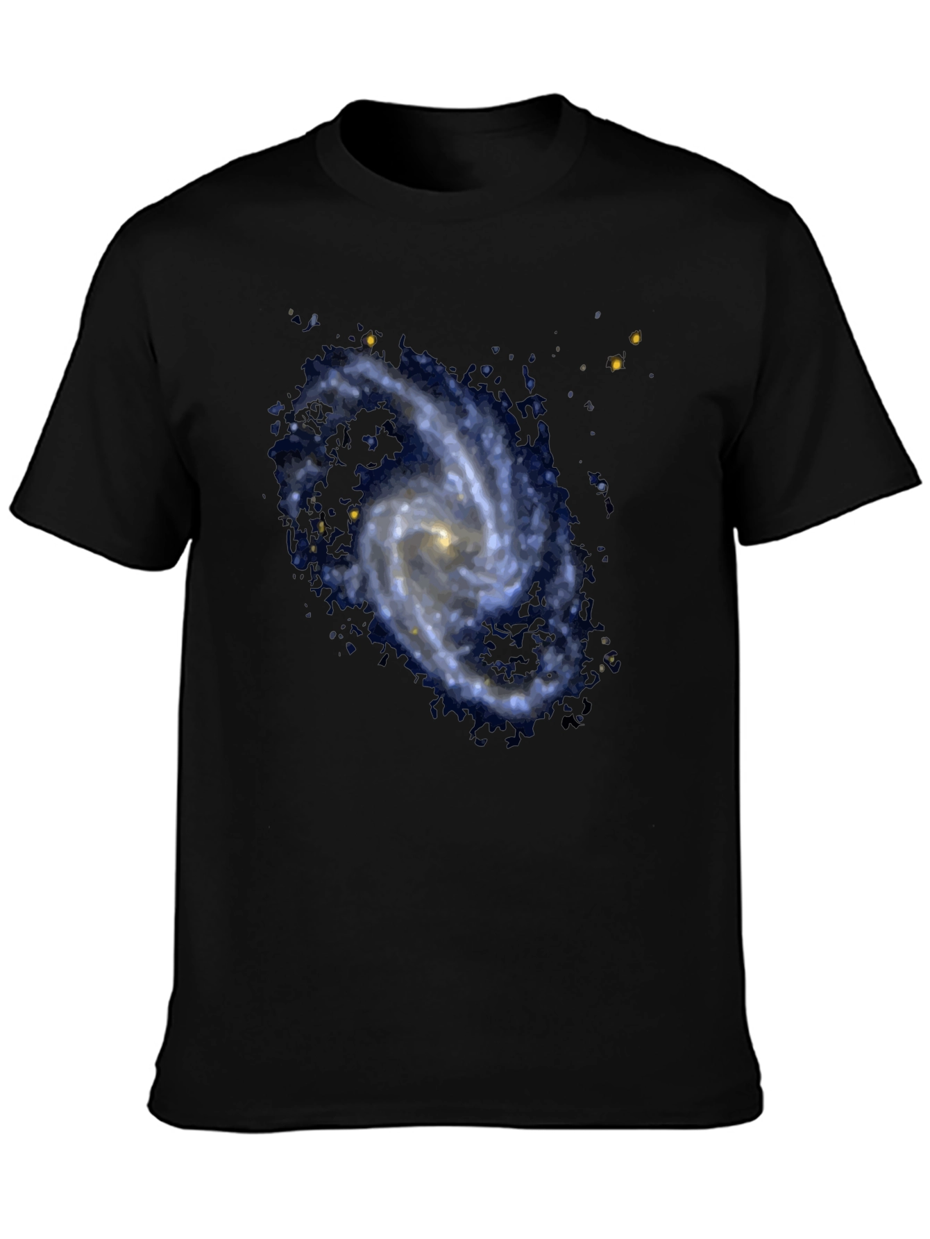 Galaxy Print Black T-Shirt