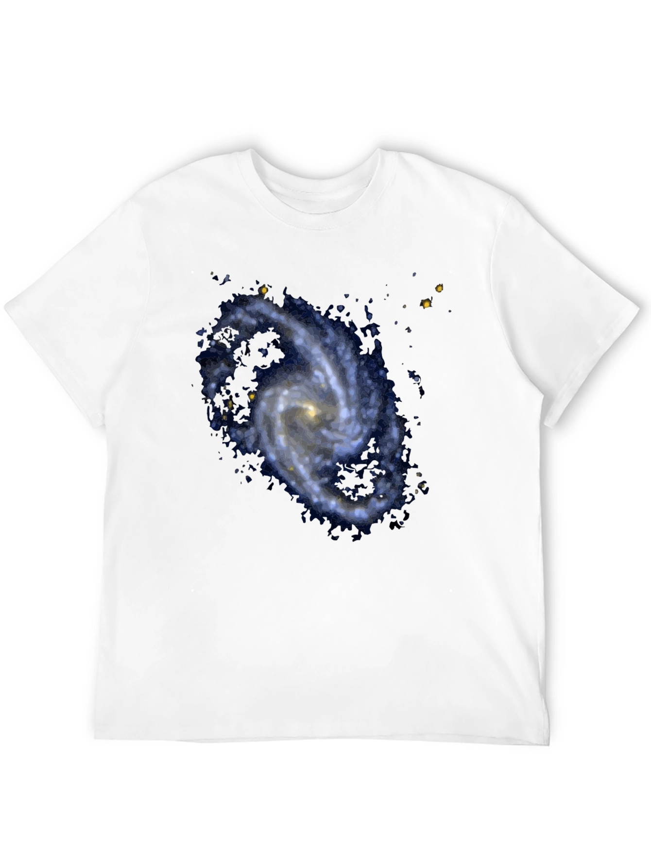 Galaxy Print Black T-Shirt