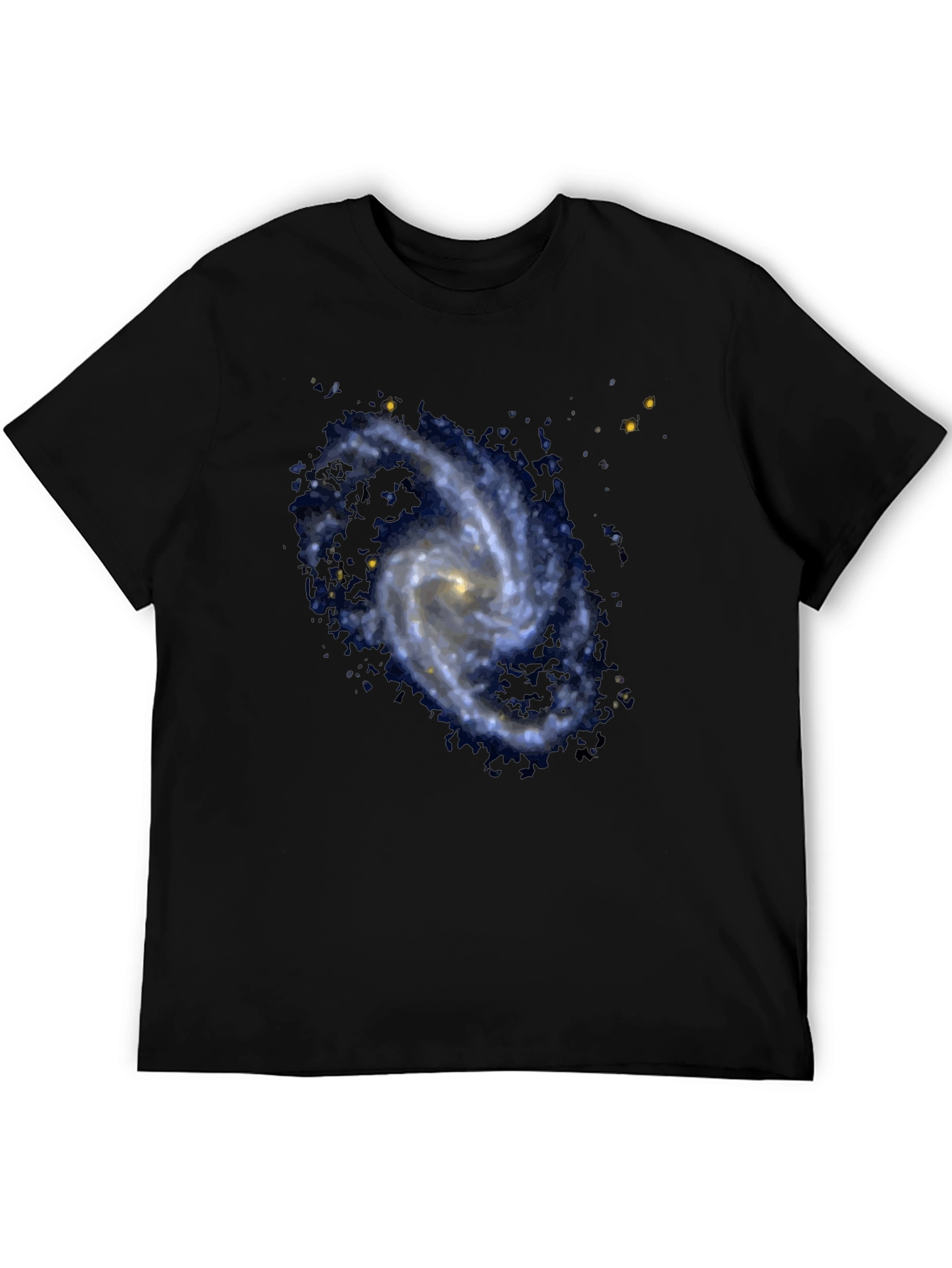 Galaxy Print Black T-Shirt