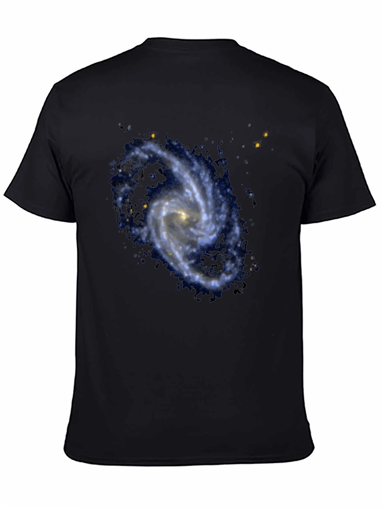Galaxy Print Black T-Shirt
