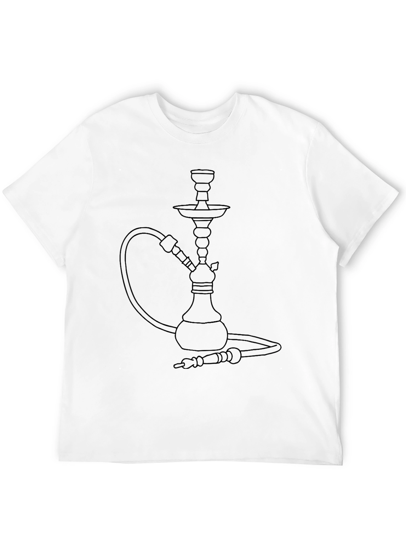 Hookah Graphic Black T-Shirt - Stylish Smoker Tee