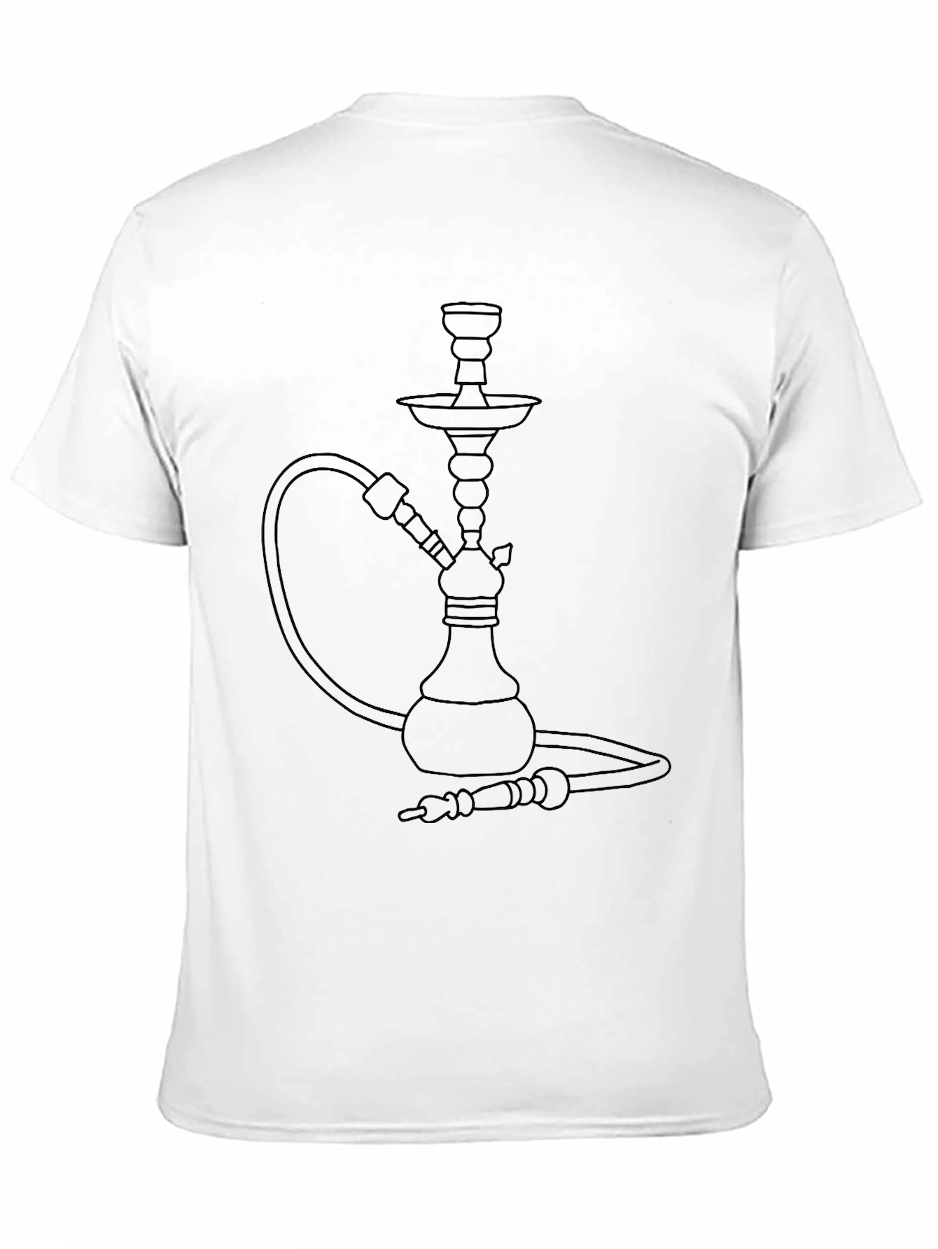 Hookah Graphic Black T-Shirt - Stylish Smoker Tee