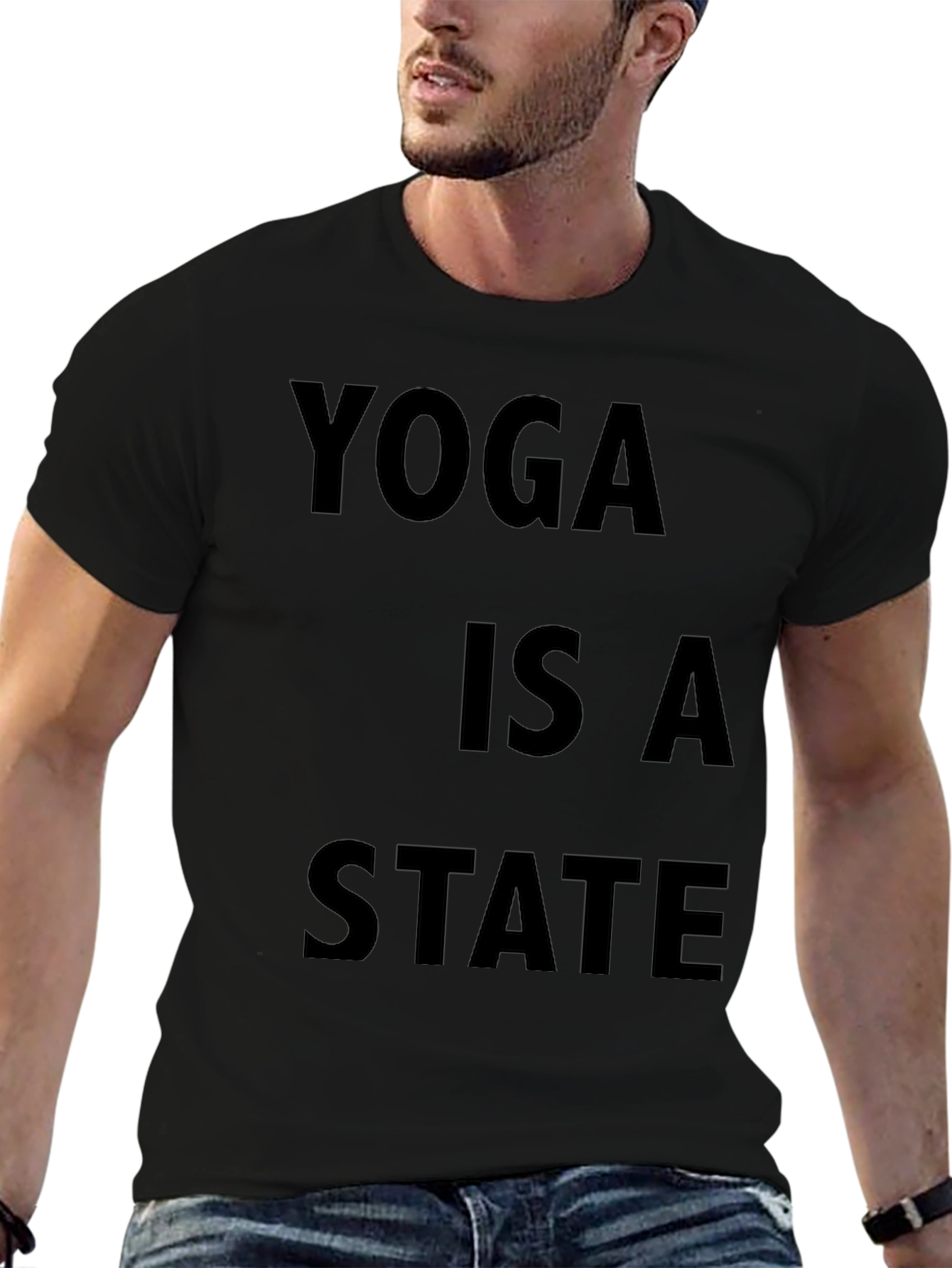 Yoga State Tee - Relaxed Fit Cotton T-Shirt