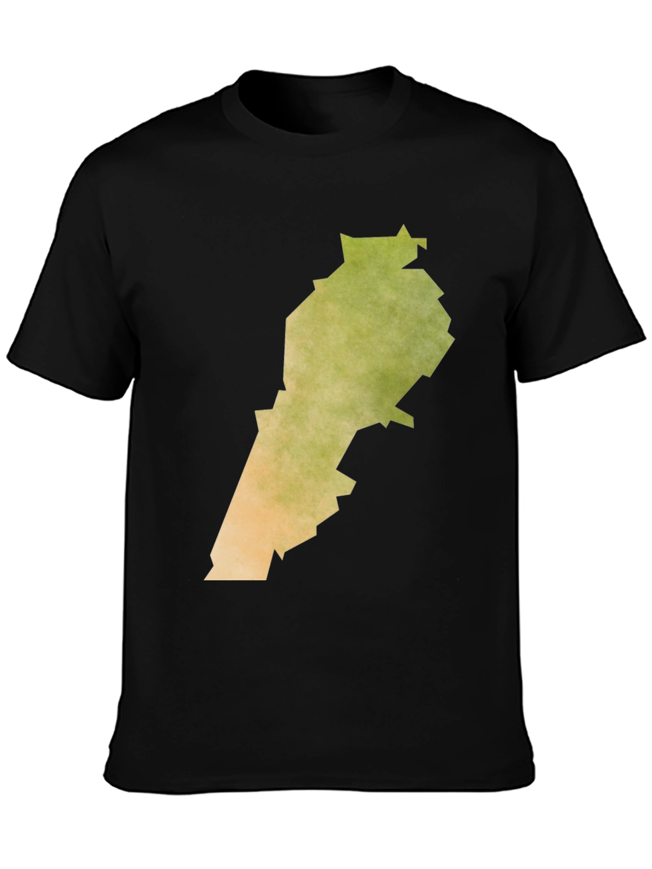 Lebanon Map Graphic Tee - Black