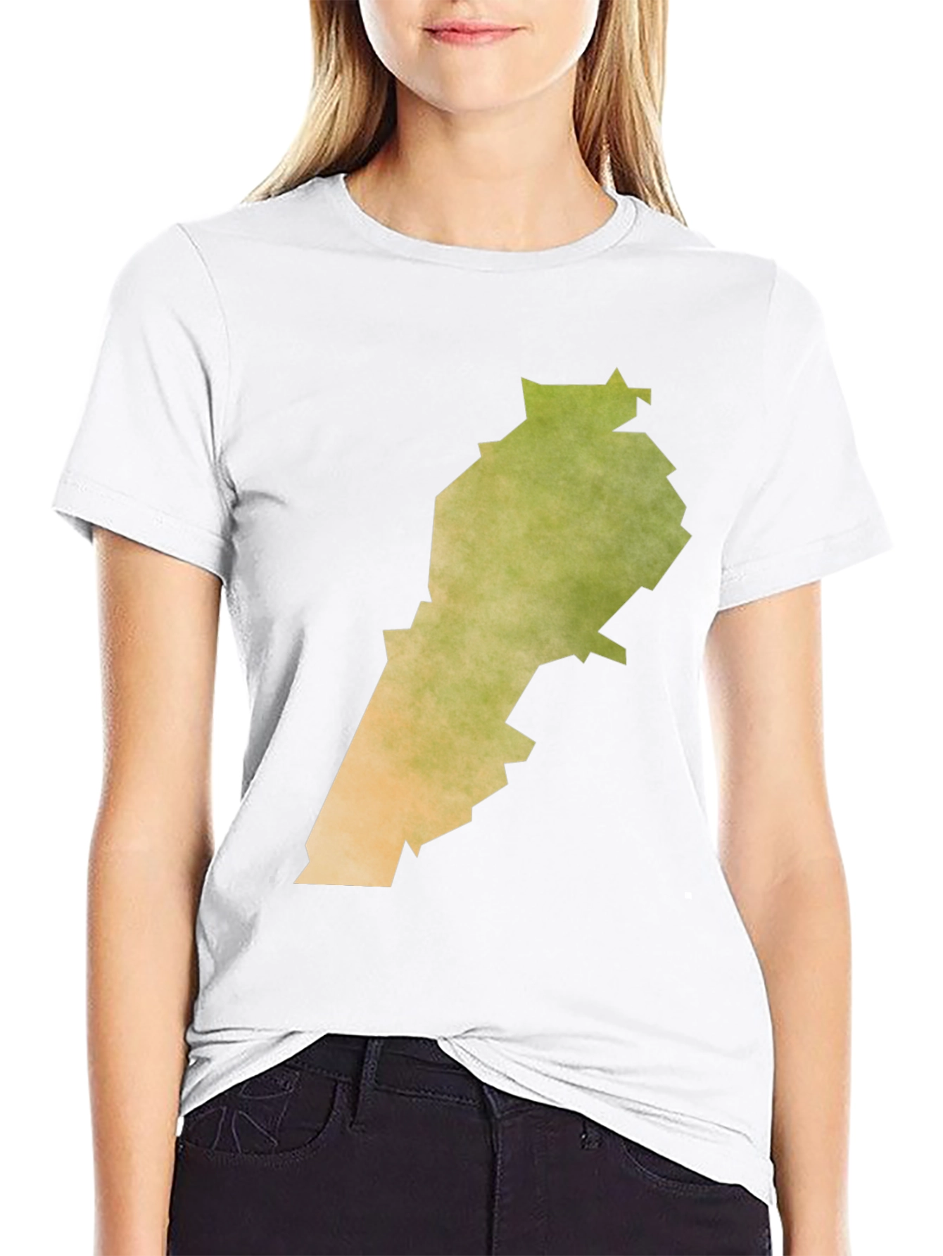 Lebanon Map Graphic Tee - Black