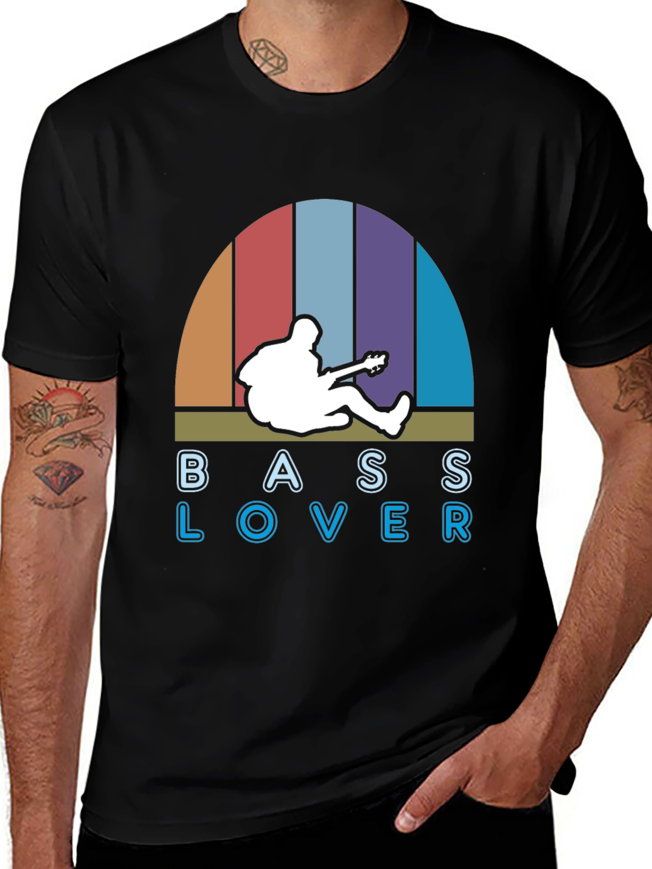 Bass Lover Graphic Tee - Retro Music T-Shirt