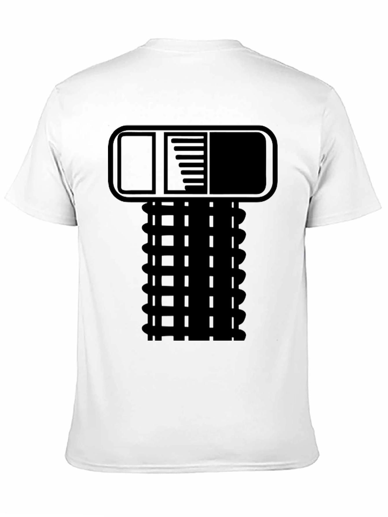 Retro Tech Graphic Tee - Black Novelty Shirt