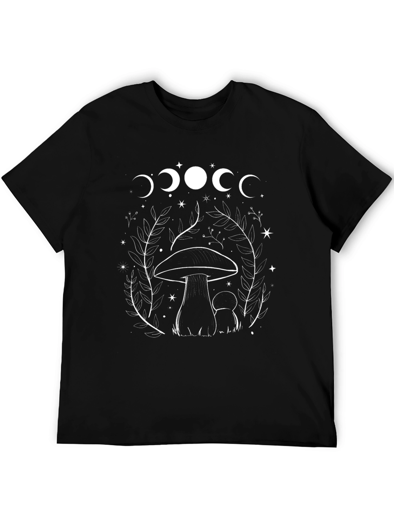 Mushroom Moon Phase Graphic Tee