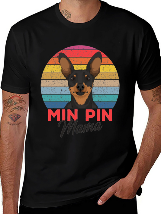 Min Pin Mama Graphic Tee - Dog Lover T-Shirt