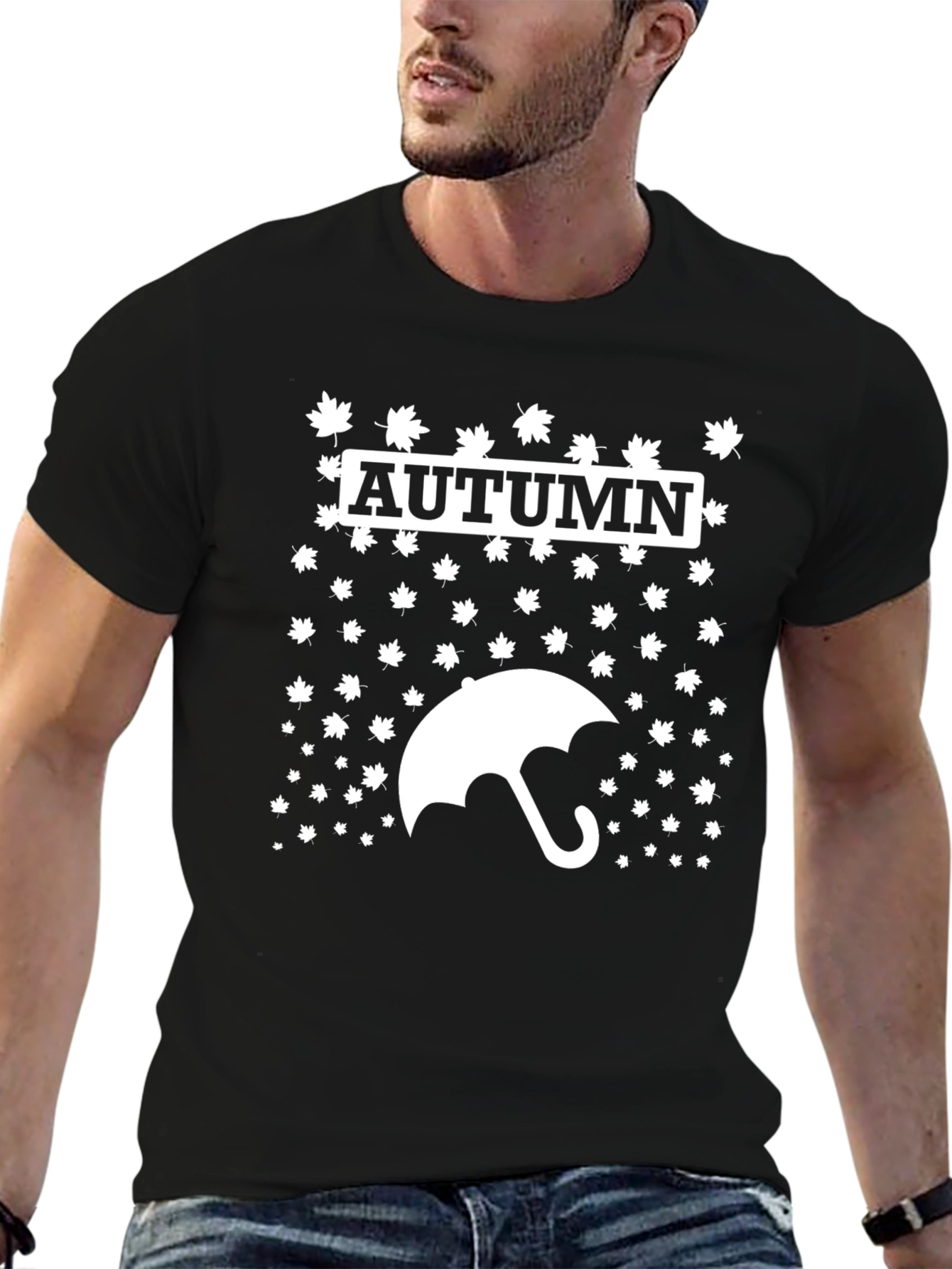 Autumn Leaves Umbrella Graphic Tee