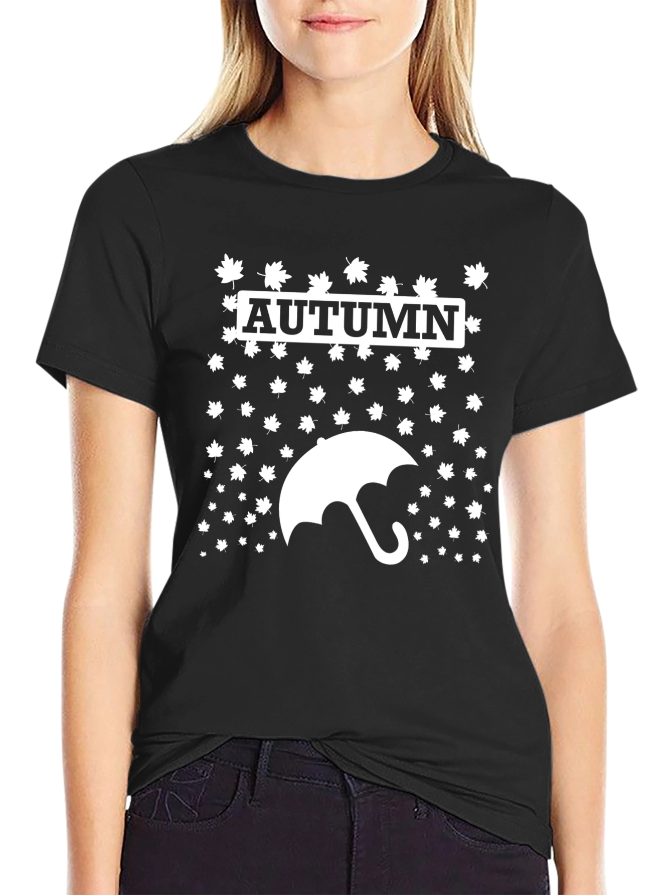 Autumn Leaves Umbrella Graphic Tee