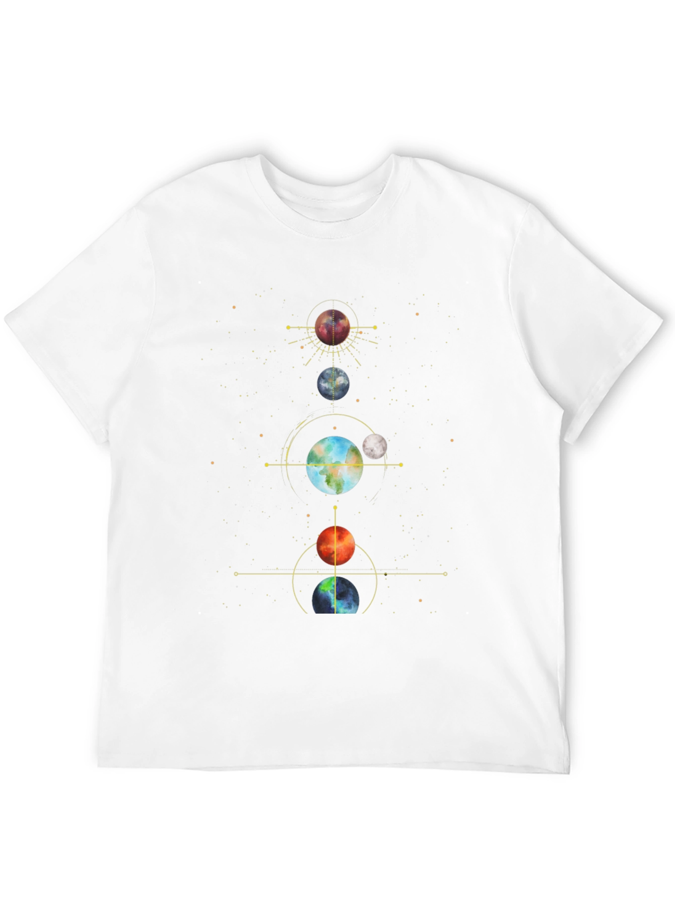 Planetary Graphic Black Tee