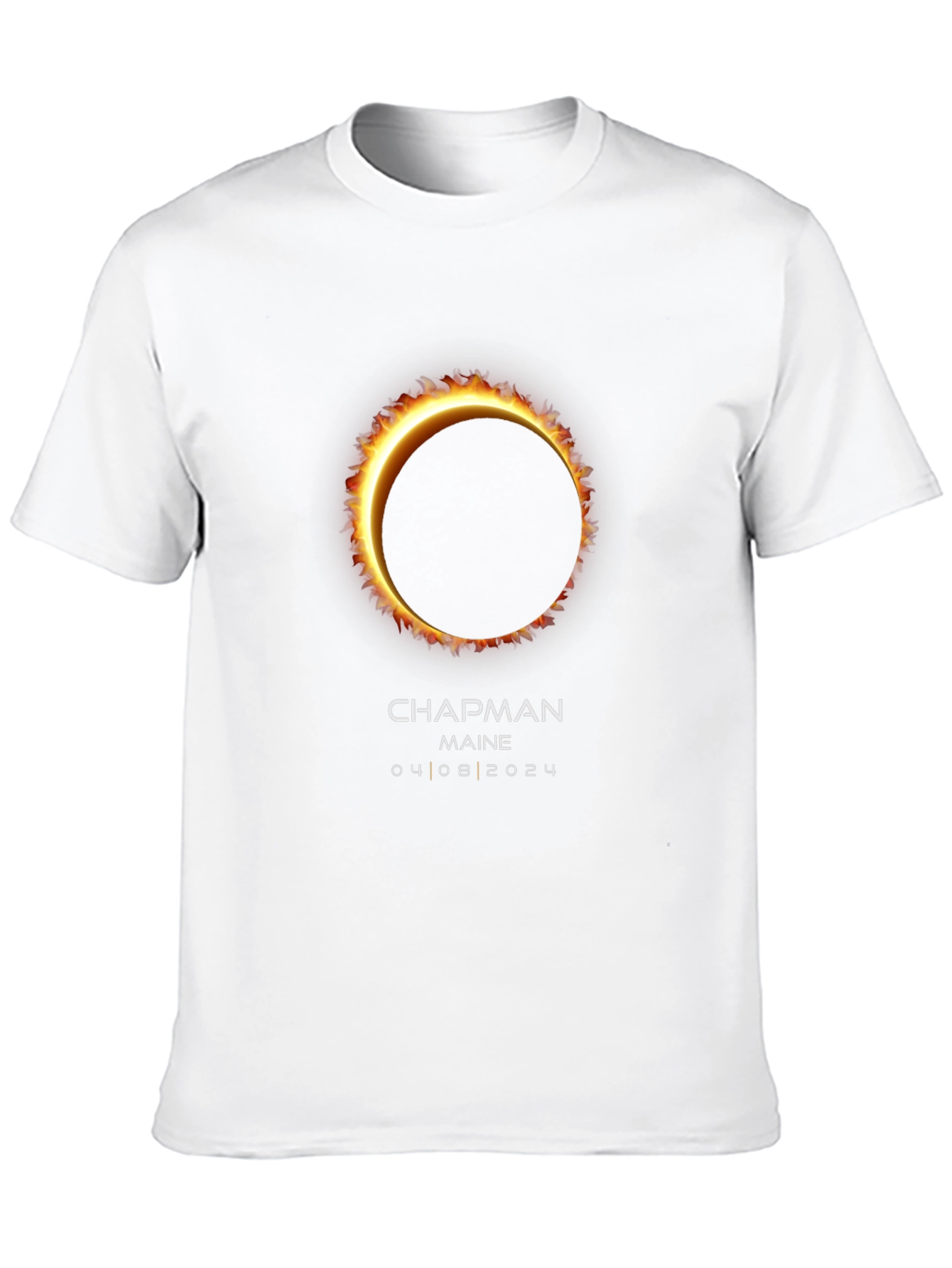 Total Solar Eclipse T-Shirt - Chapman Maine 2024