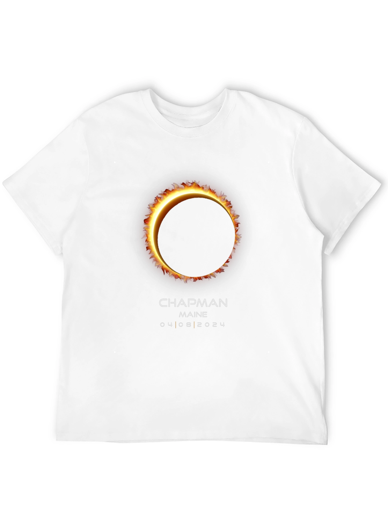 Total Solar Eclipse T-Shirt - Chapman Maine 2024