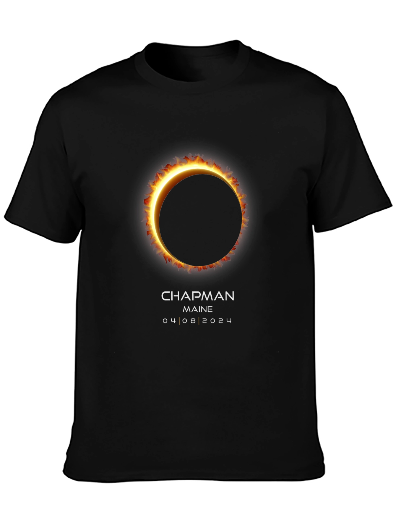 Total Solar Eclipse T-Shirt - Chapman Maine 2024