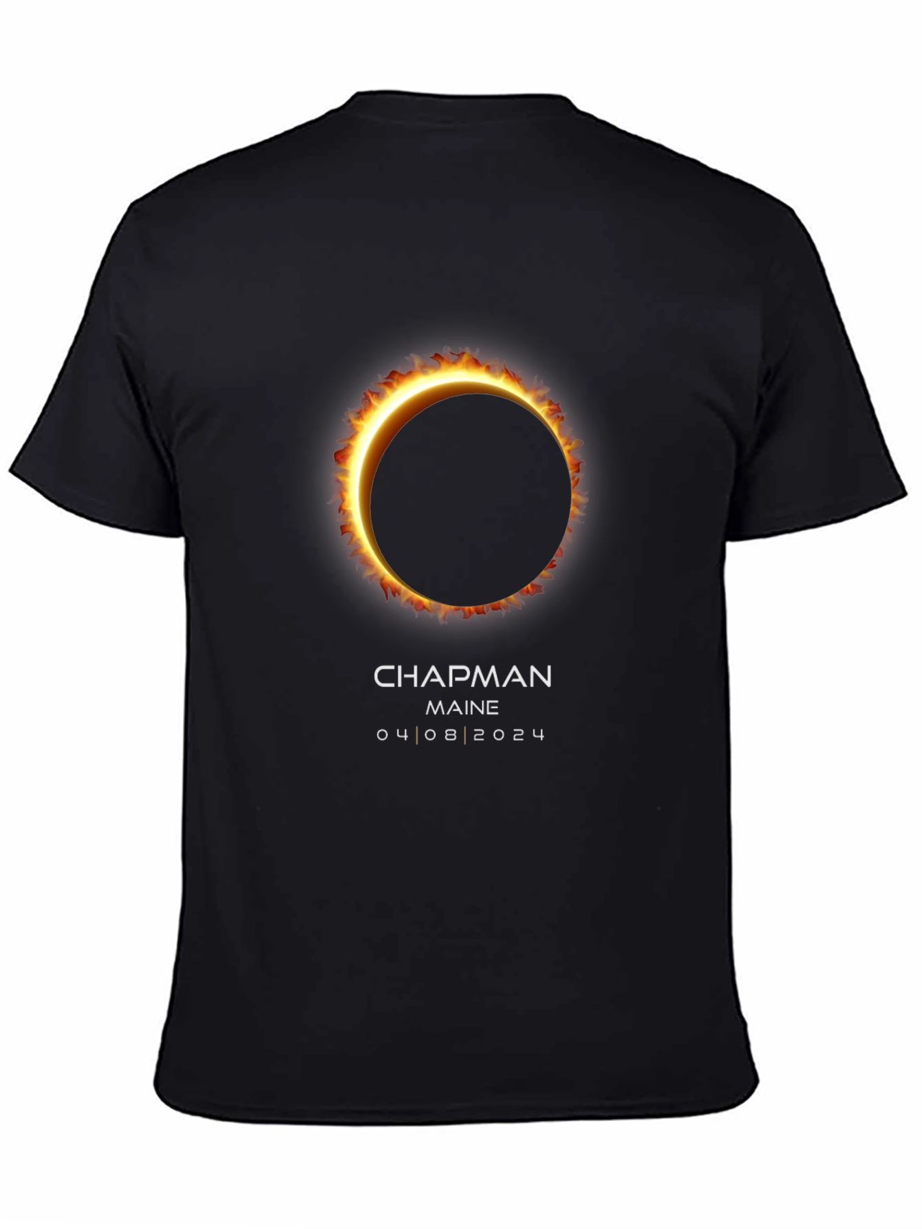 Total Solar Eclipse T-Shirt - Chapman Maine 2024