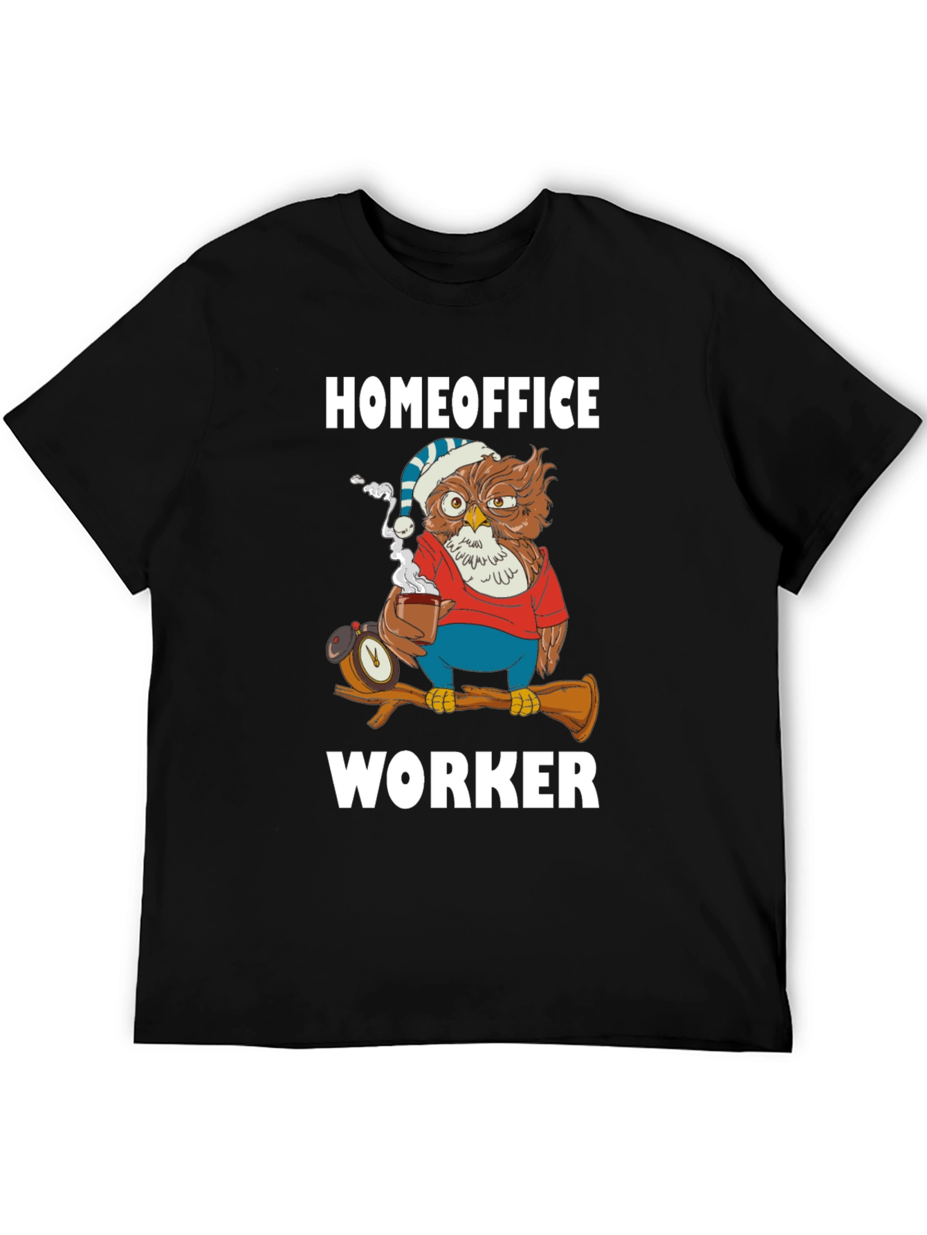 Homeoffice Worker Owl T-Shirt