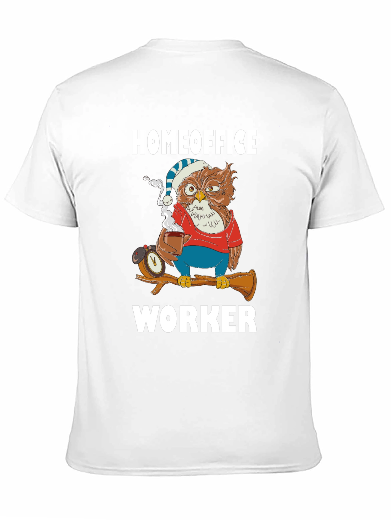 Homeoffice Worker Owl T-Shirt